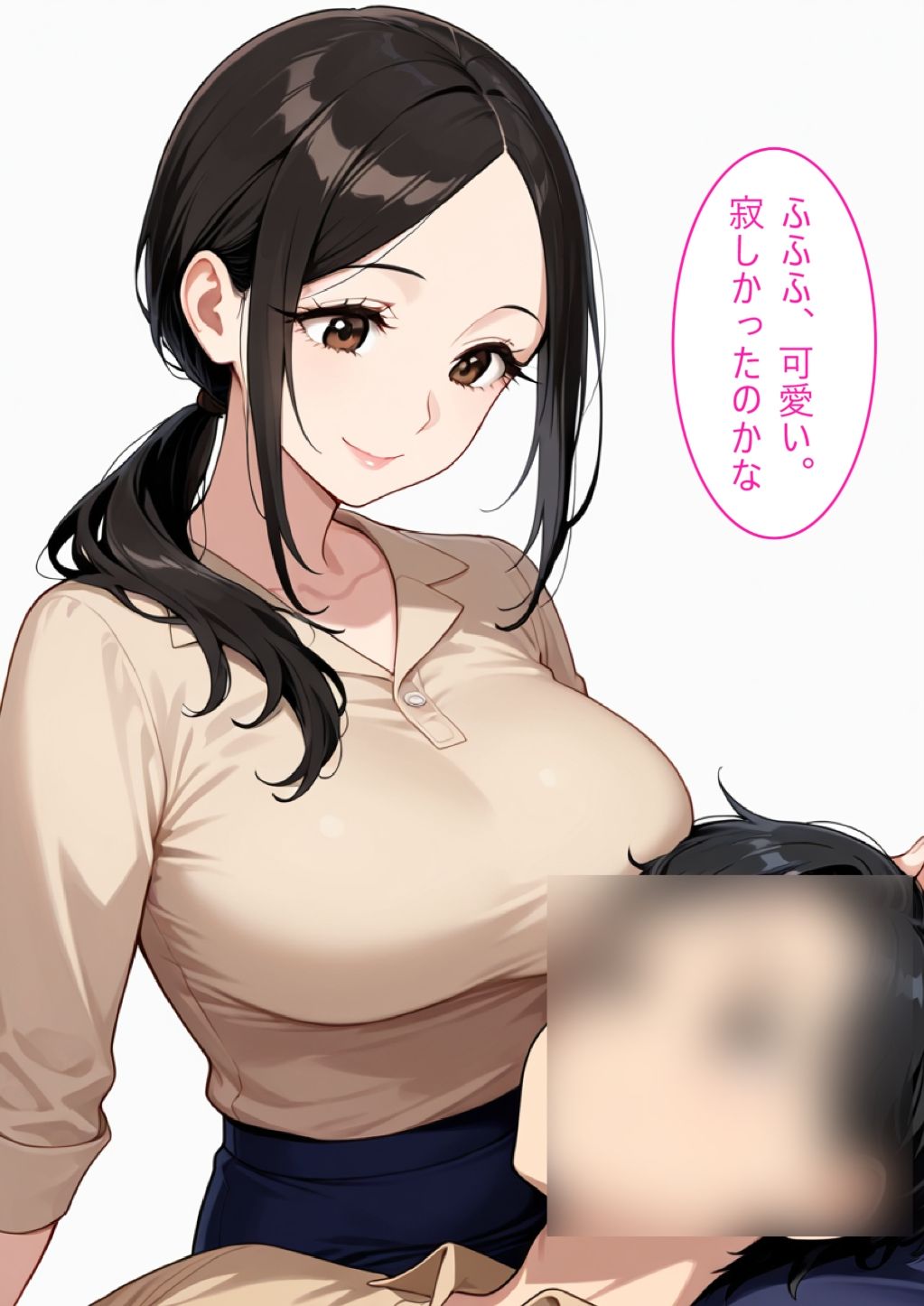 【着衣Hマンガ】年上清楚人妻と赤ちゃんプレイする【催●であこがれの人を】 サンプル画像8