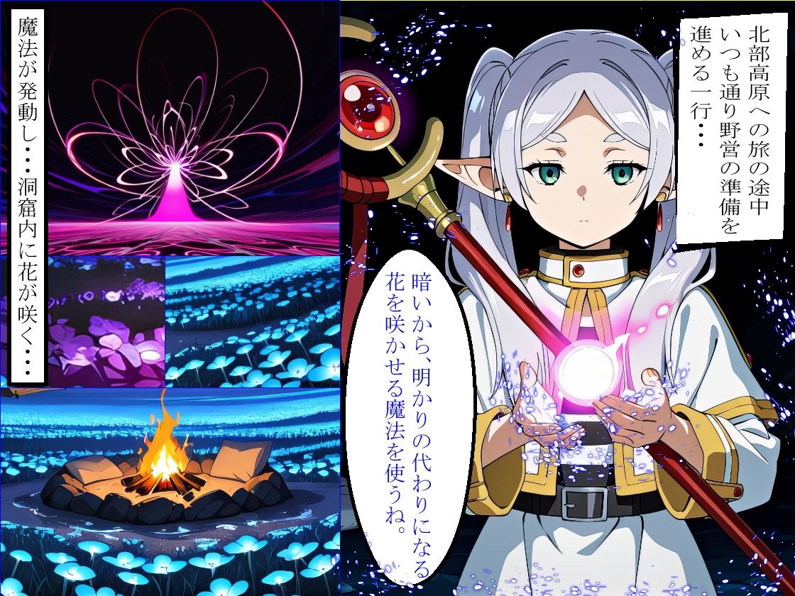 【秘められた本能】禁忌の魔導花で理性が溶けた師弟:バニー・メイド・牛衣装で肉棒を貪るフリー〇ンとフェ〇ンの変貌記録（全359枚） サンプル画像2
