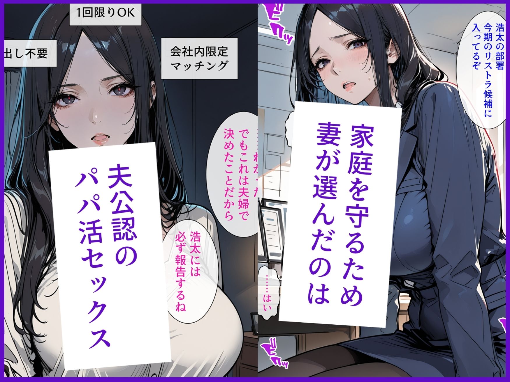 【究極NTR総集編・全1000ページ】 オフィスの彼女＆社内パパ活アプリ  完全合本 〜欲求不満人妻と夫想い妻が、支配的上司の巨根と種付けで肉体も精神も完全に堕ちる背徳の記録〜 サンプル画像6