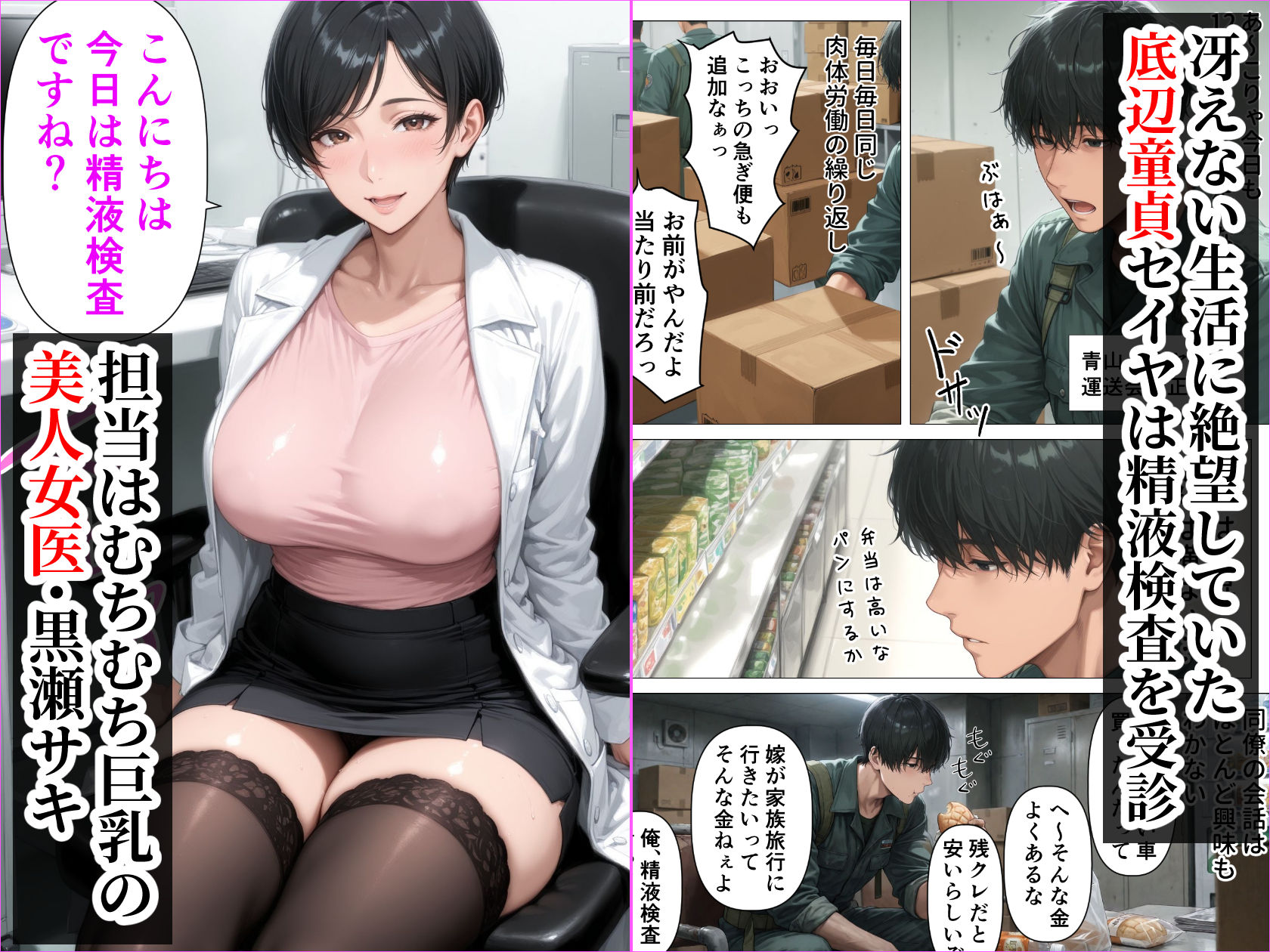 【精液が最強の美容薬の世界】 SSSレア精液で人生逆転！むちむち人妻女医の特別検診 サンプル画像3