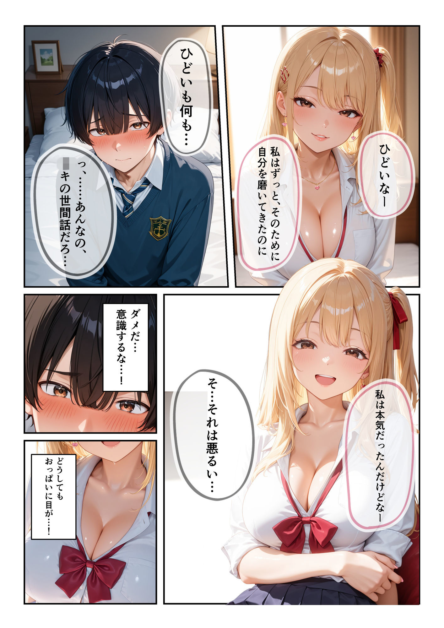 【紙灯工房総集編】催●リモコン逆転ハックからメス堕ち孕ませまで 金髪どエロギャルJK幼馴染・生意気妹・コスプレアンチ女を全員チ◯ポ堕ち！フルカラー サンプル画像6