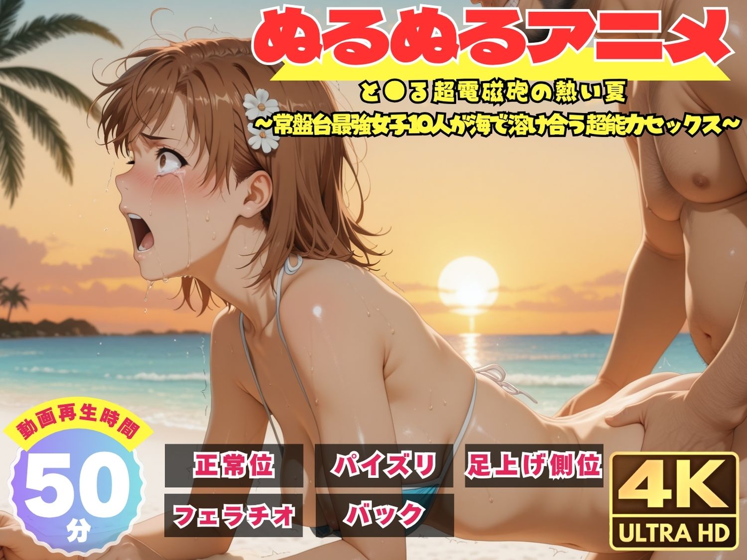 【総集編】と●る科学の超電磁砲【ぬるぬるアニメ】 サンプル画像3