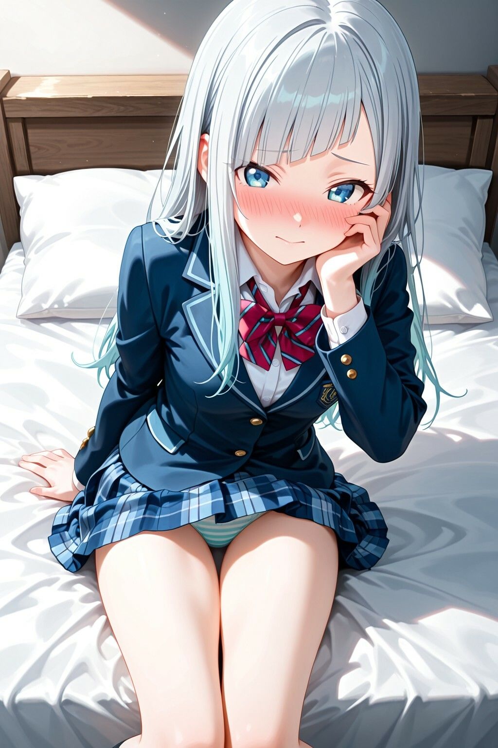【義妹×背徳】銀髪ロングの妹に自宅で中出ししまくる サンプル画像1