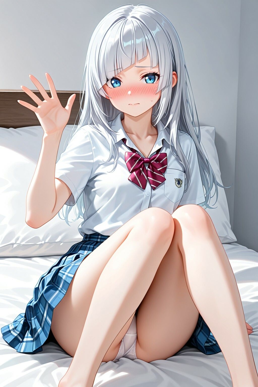 【義妹×背徳】銀髪ロングの妹に自宅で中出ししまくる サンプル画像2