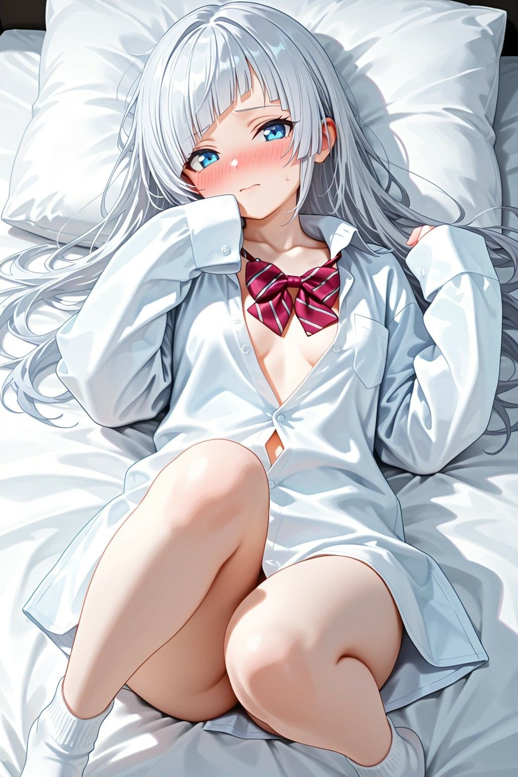 【義妹×背徳】銀髪ロングの妹に自宅で中出ししまくる サンプル画像3