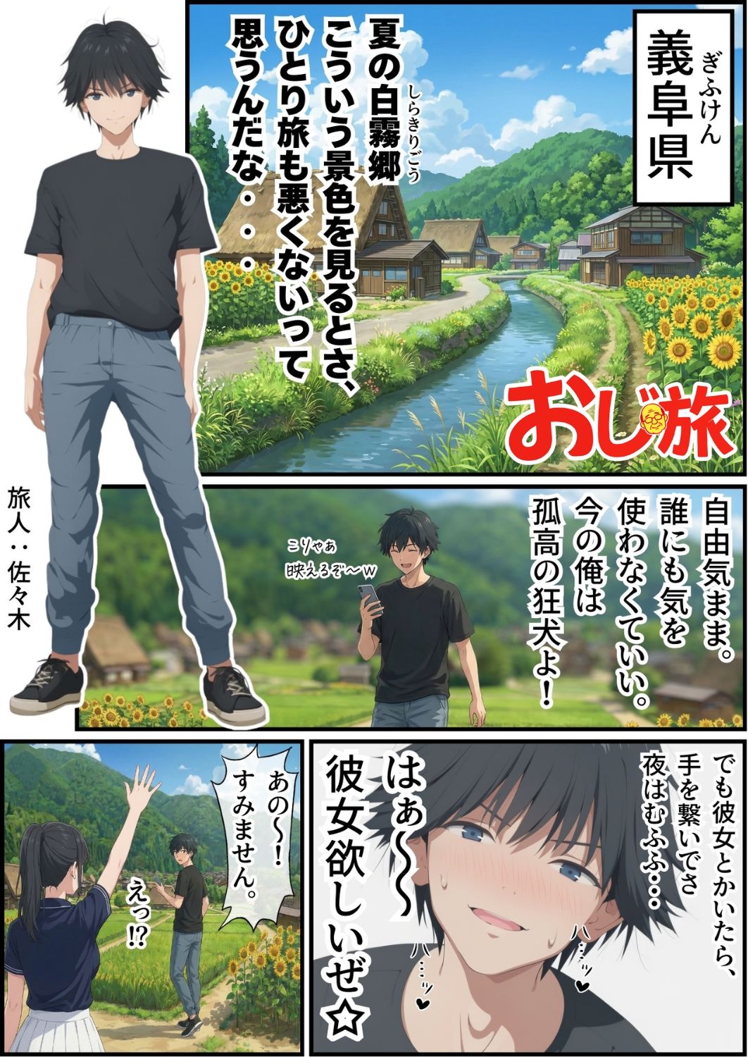 【義阜編】おじさん、私を旅に連れてって サンプル画像1