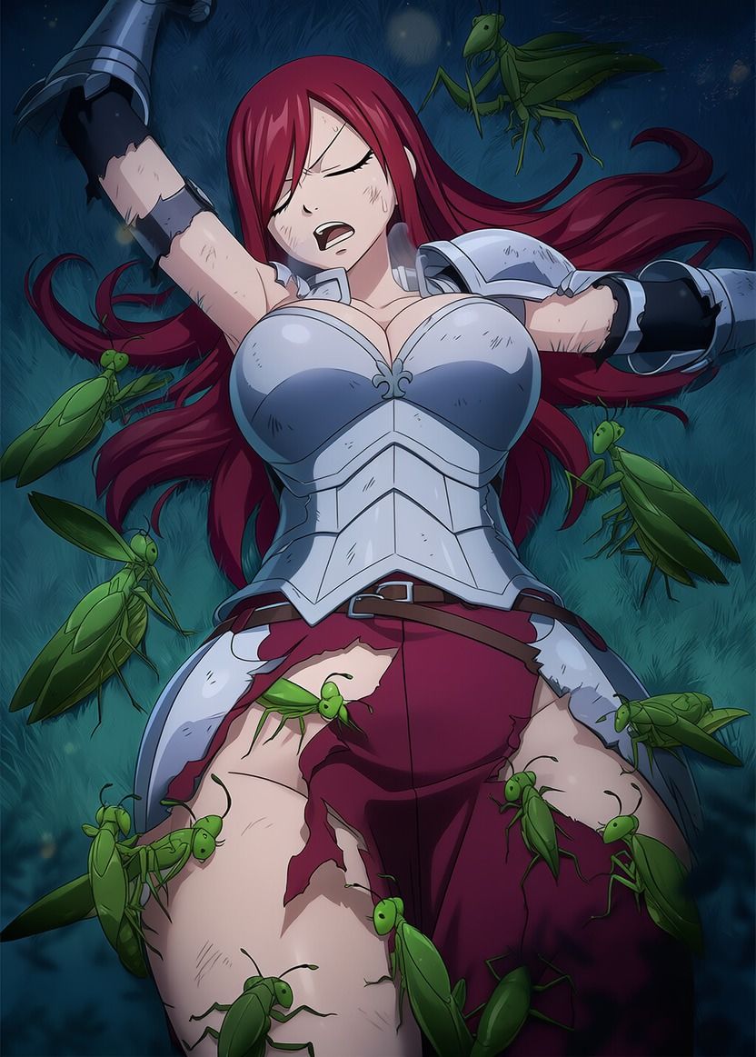 【蟲姦】エルザ・スカーレッ● vs 蟲【閲覧注意】 サンプル画像5