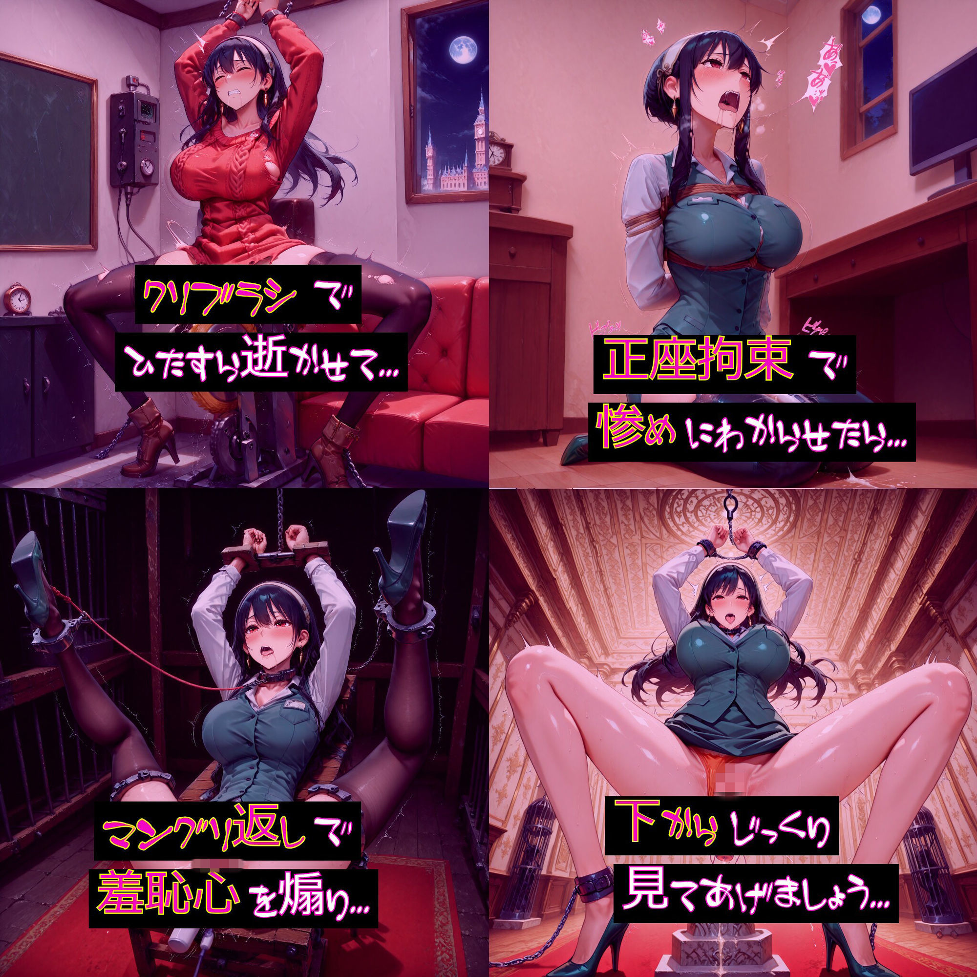 【衣装多種】ヨ〇さん、限界突破の連続絶頂。絶頂の嵐にのたうち回りだらしなくアヘ顔を晒す究極の陥落_玩具オナニー編 サンプル画像6