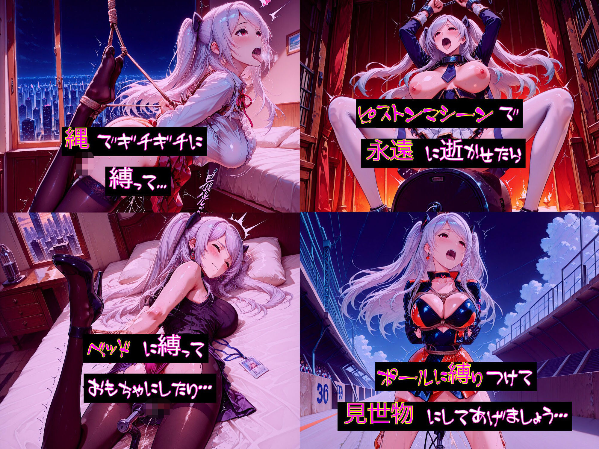 【衣装多種】傲慢王女アレクシアの恥辱王女としての自尊心が蹂躙され、歓喜の嬌声を上げるただの牝に_玩具オナニー編 サンプル画像5