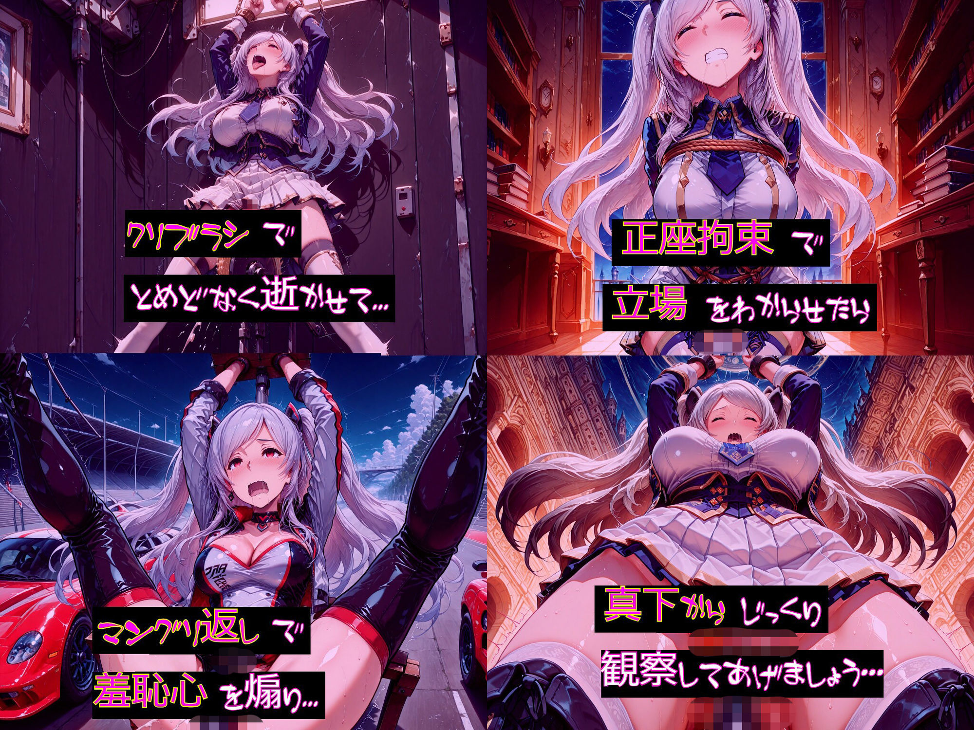 【衣装多種】傲慢王女アレクシアの恥辱王女としての自尊心が蹂躙され、歓喜の嬌声を上げるただの牝に_玩具オナニー編 サンプル画像6