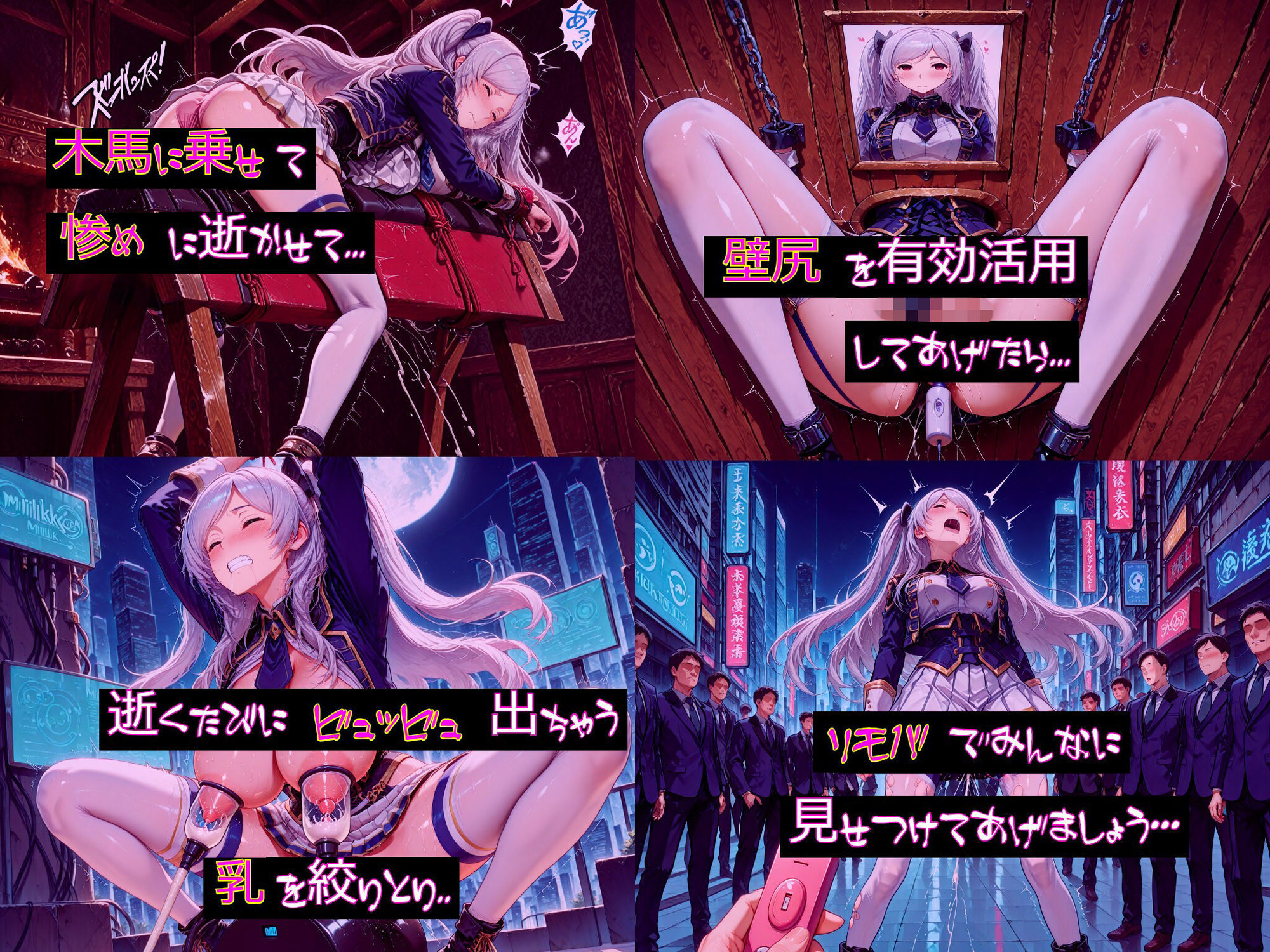 【衣装多種】傲慢王女アレクシアの恥辱王女としての自尊心が蹂躙され、歓喜の嬌声を上げるただの牝に_玩具オナニー編 サンプル画像8