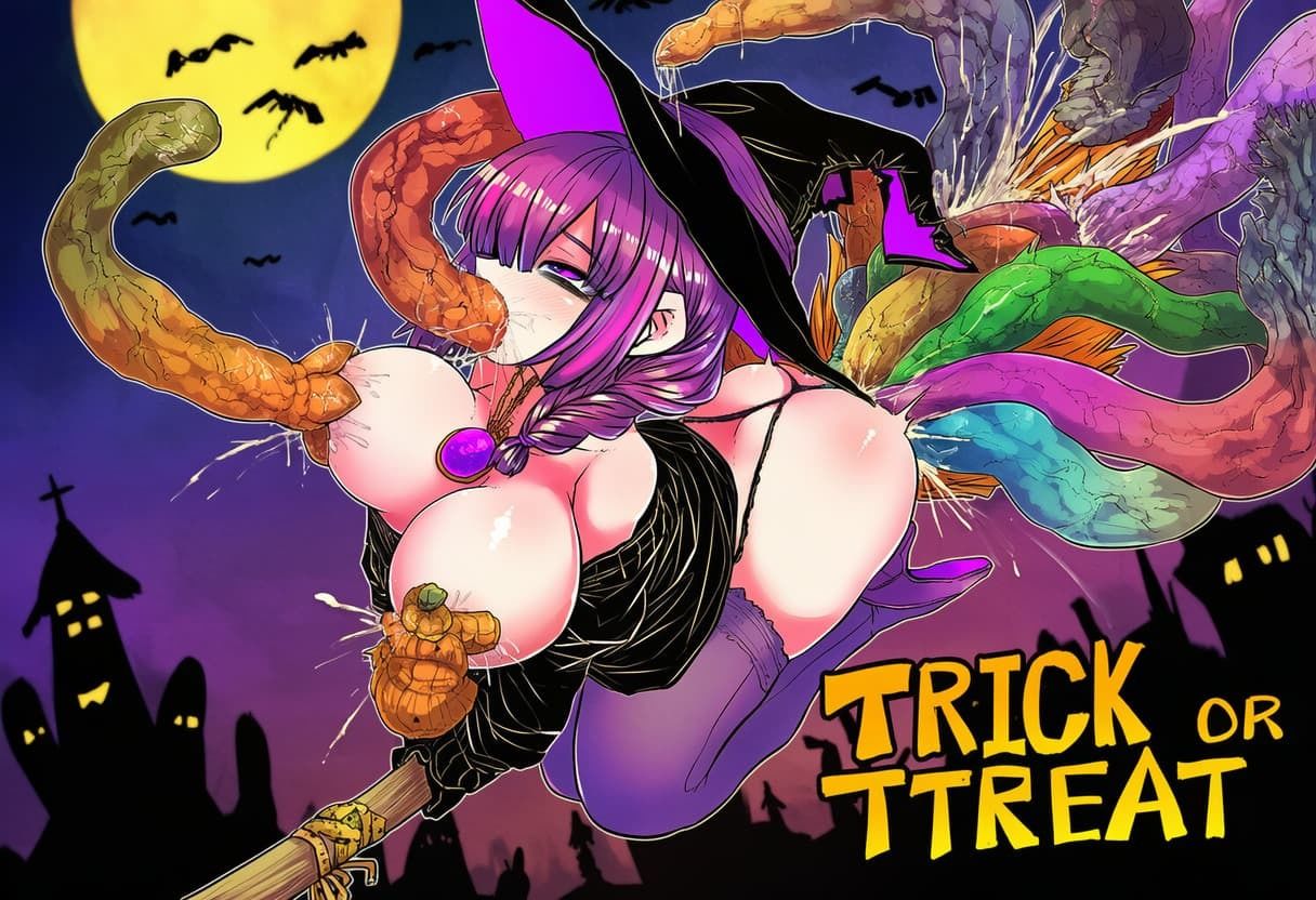 【触手】落ちこぼれ魔女のハロウィンの夜 サンプル画像2
