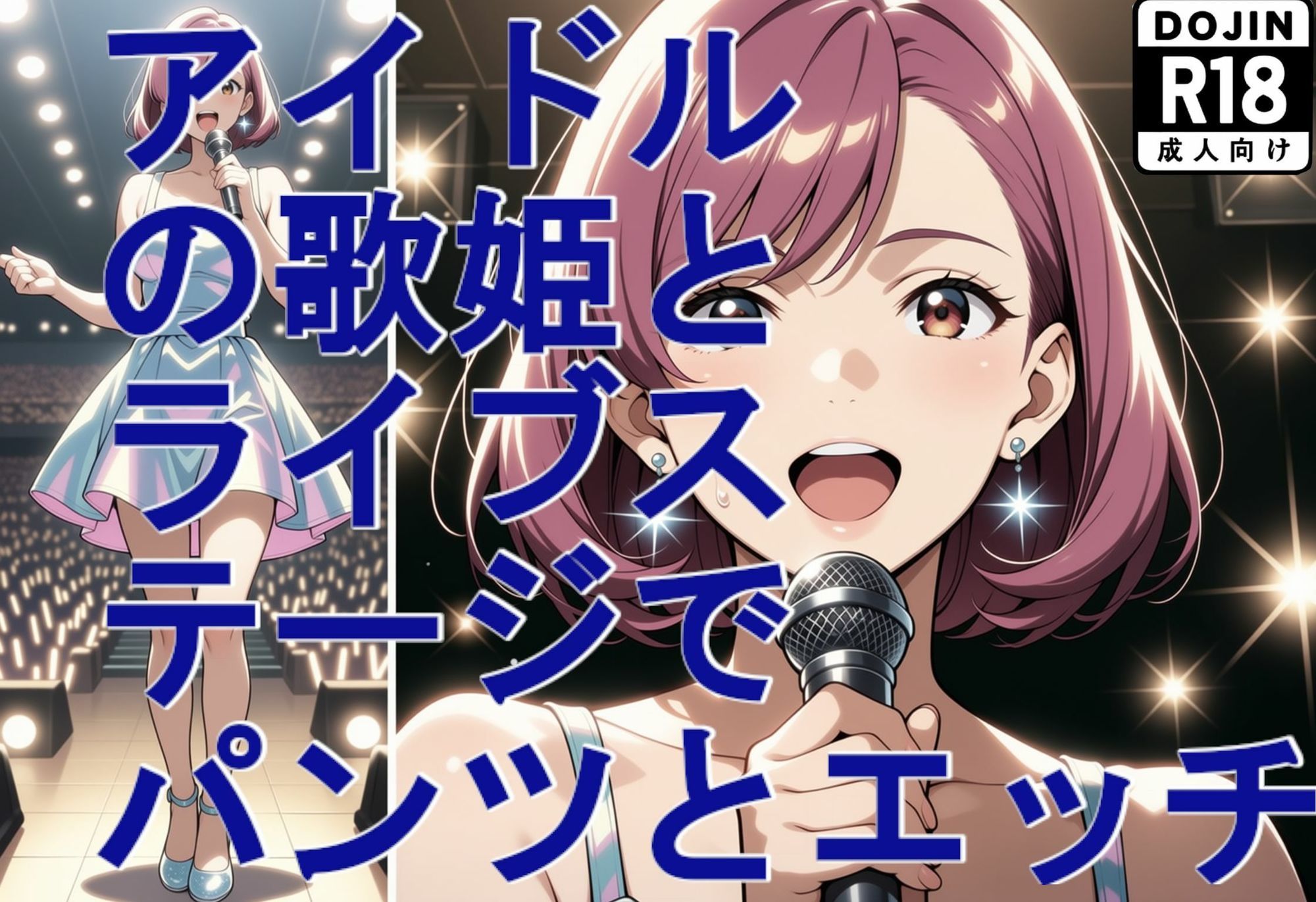 【超美麗動画の歌付き。歌音声付き。】アイドルの歌姫とライブステージでパンツとエッチ（高画質版） サンプル画像2