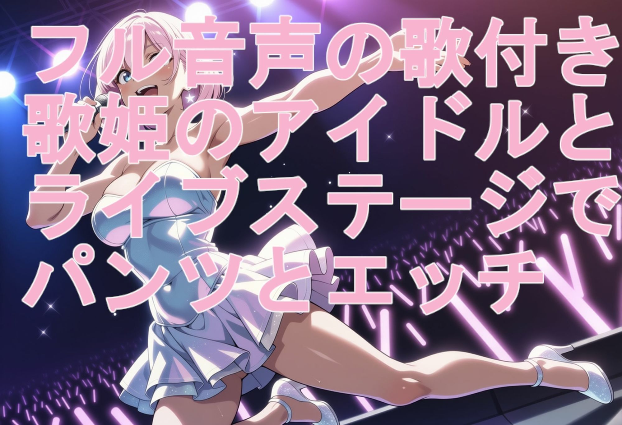 【超美麗動画の歌付き。歌音声付き。】アイドルの歌姫とライブステージでパンツとエッチ（高画質版） サンプル画像4
