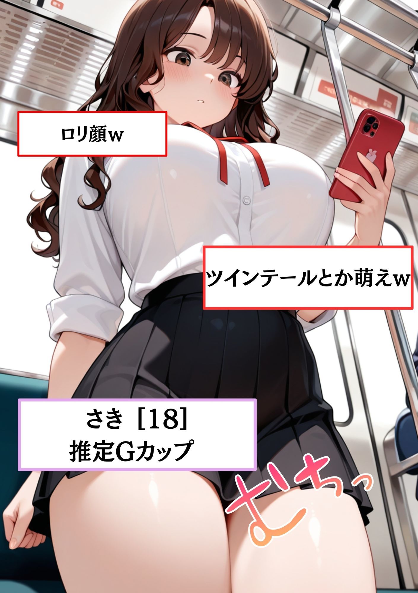 【速報】【JKが痴●被害に！】日々痴●被害に遭ってる さきさん［18歳］推定Gカップのまんこに男性が精子を中出しする事件。彼氏がいるのに性被害に逢う。 サンプル画像2