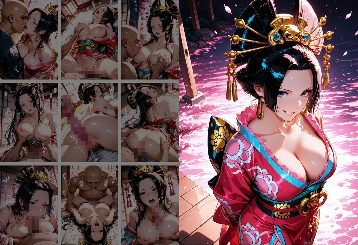 【遊郭・花魁】絢爛な着物がはだけ、あなただけに乱れる夜〜ワンピ◯スver.〜 サンプル画像8