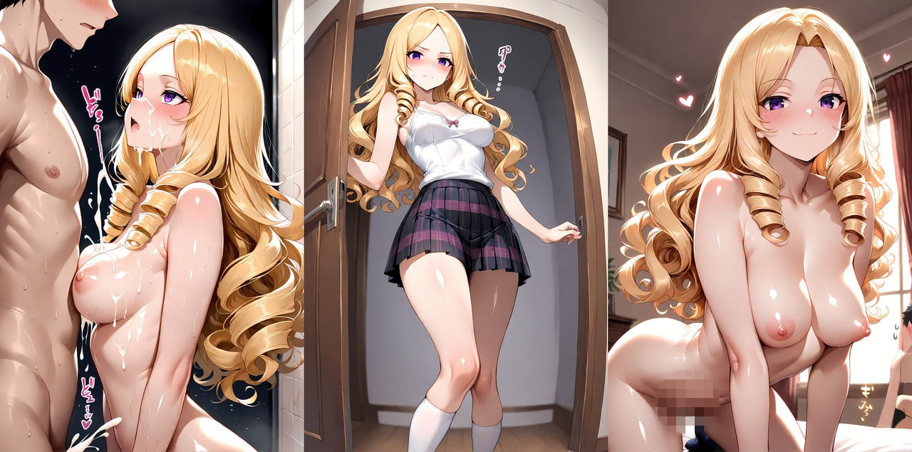 【金髪巨乳お嬢様と廃校での性生活】〜放課後の密室調教〜【高画質4K】 サンプル画像6