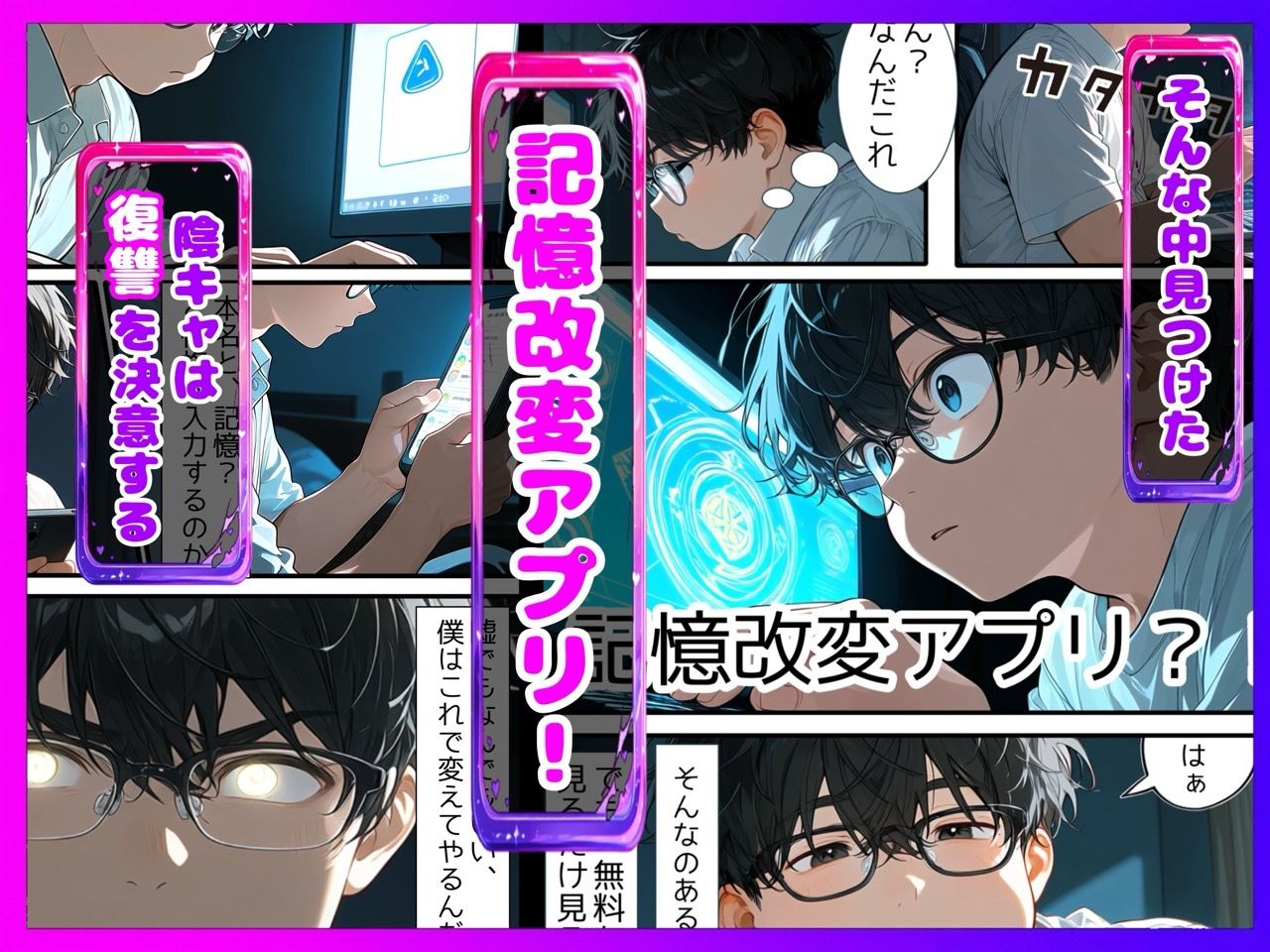 【陰キャ逆転】記憶操作アプリでいじめっ子の巨乳ギャルと清楚系を完堕ちわからせする話 サンプル画像3