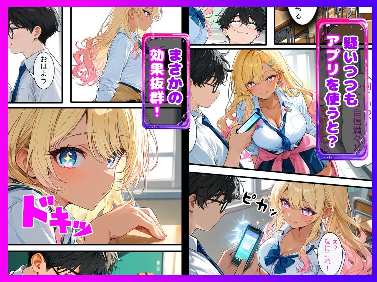 【陰キャ逆転】記憶操作アプリでいじめっ子の巨乳ギャルと清楚系を完堕ちわからせする話 サンプル画像4