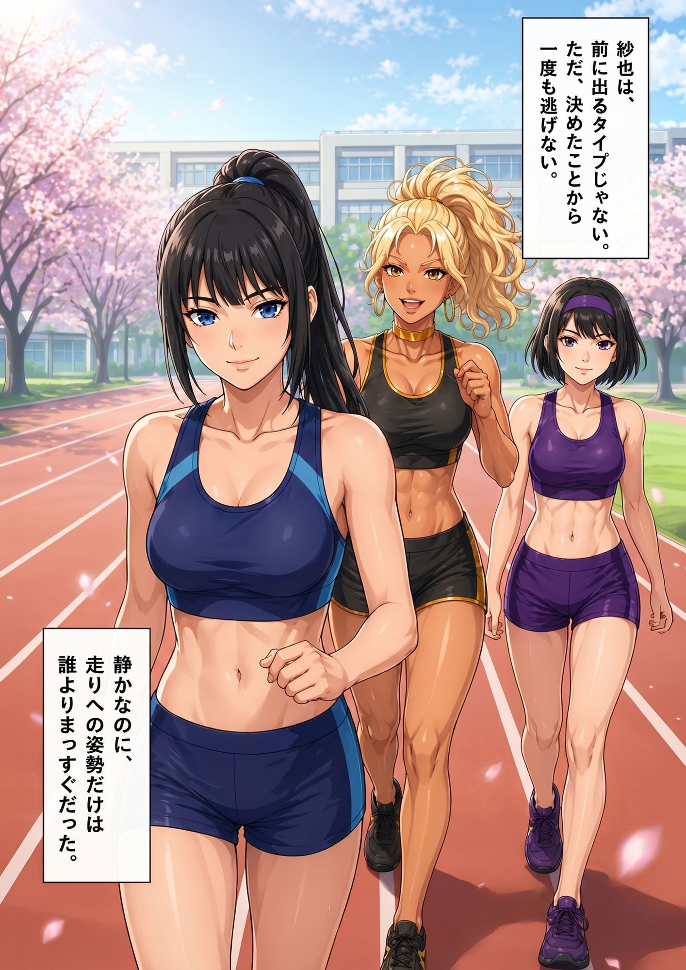 【陸上実妹3姉妹NTRシリーズ】 ハゲ山コーチの毒牙 Vol.1 紗也編 サンプル画像2