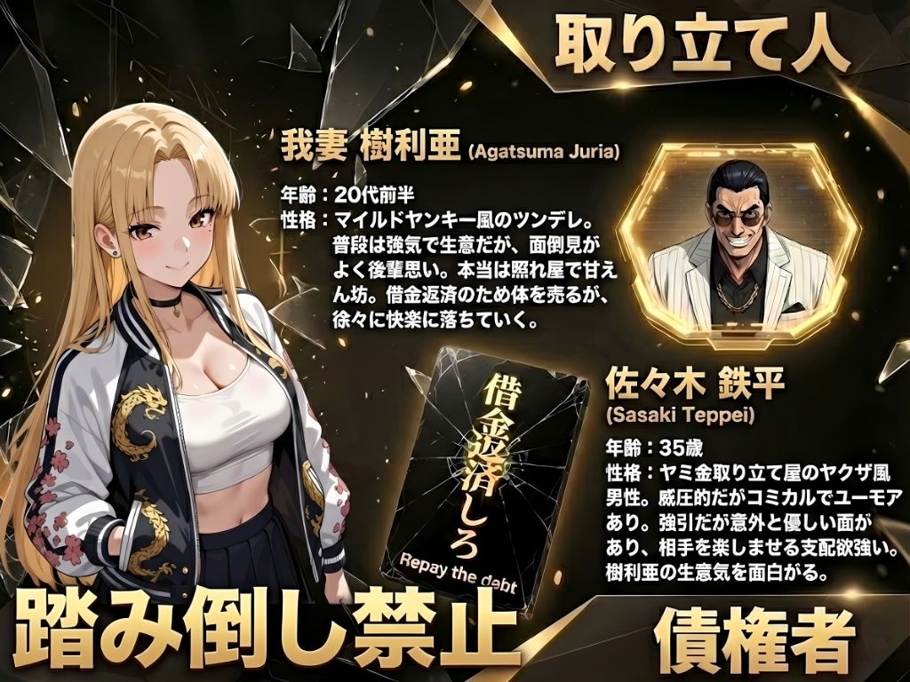 【高画質版】借金ツンデレヤンキーの快楽返済 〜コテコテ闇金ヤクザとの甘い夜〜 サンプル画像1