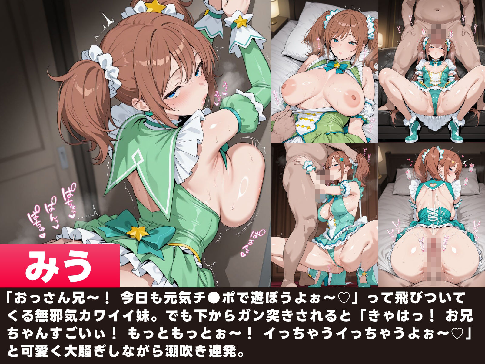 【魔法少女】義妹に魔法少女の恰好させてハメまくってみた サンプル画像3