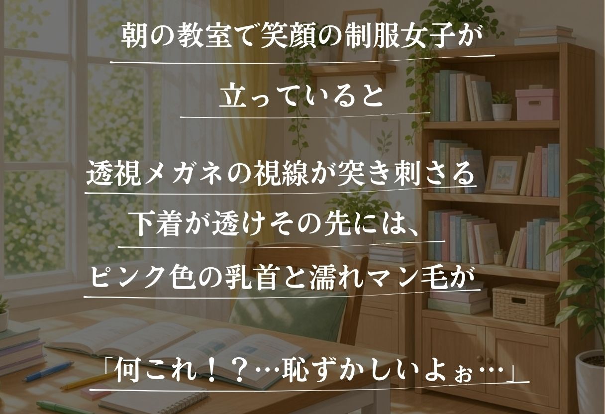 〜透視学園〜透視メガネで覗いた先に待っていた孕ませ緊縛生活。 サンプル画像1