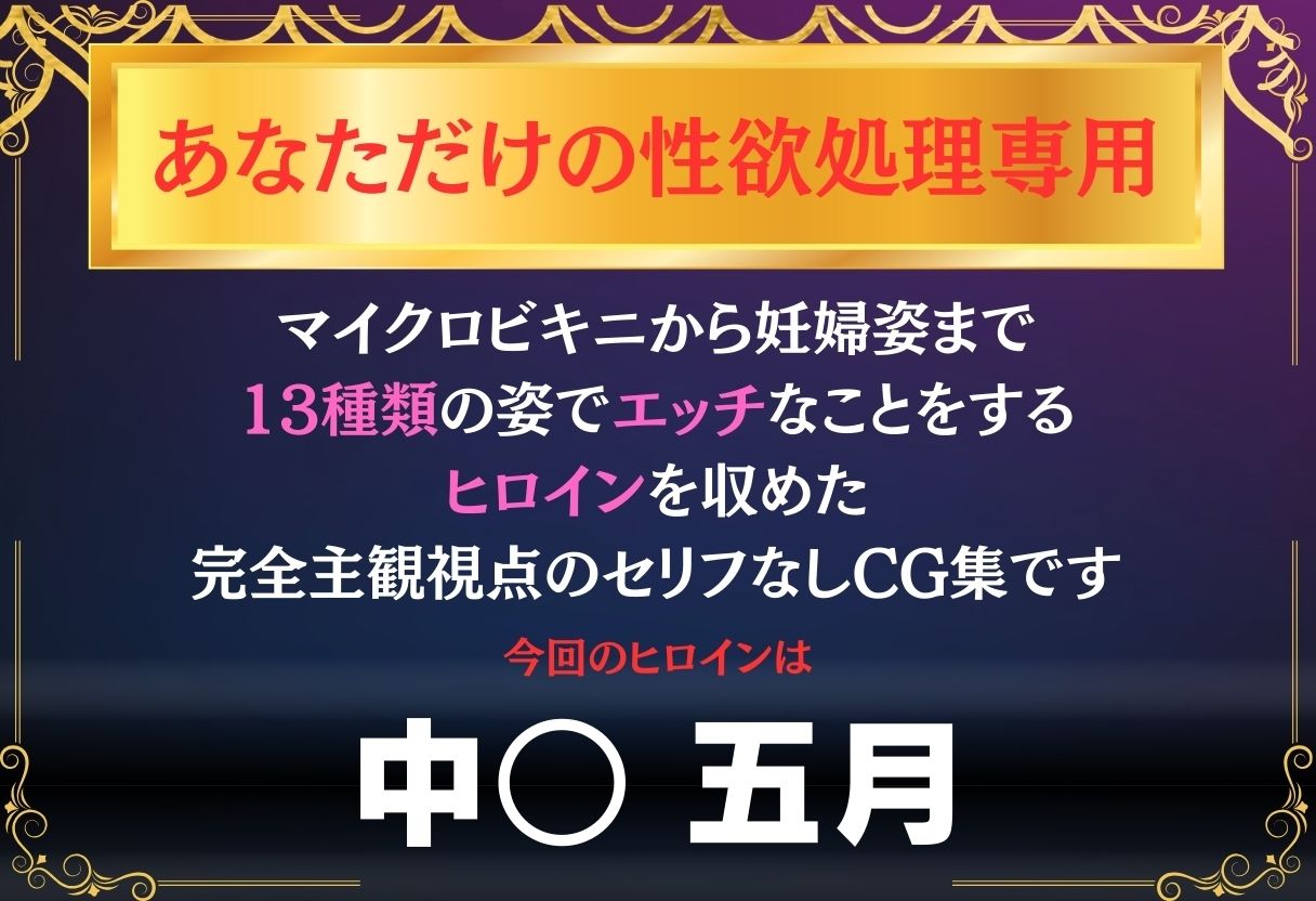 あなただけのオナペット  〜中○五月〜 サンプル画像1