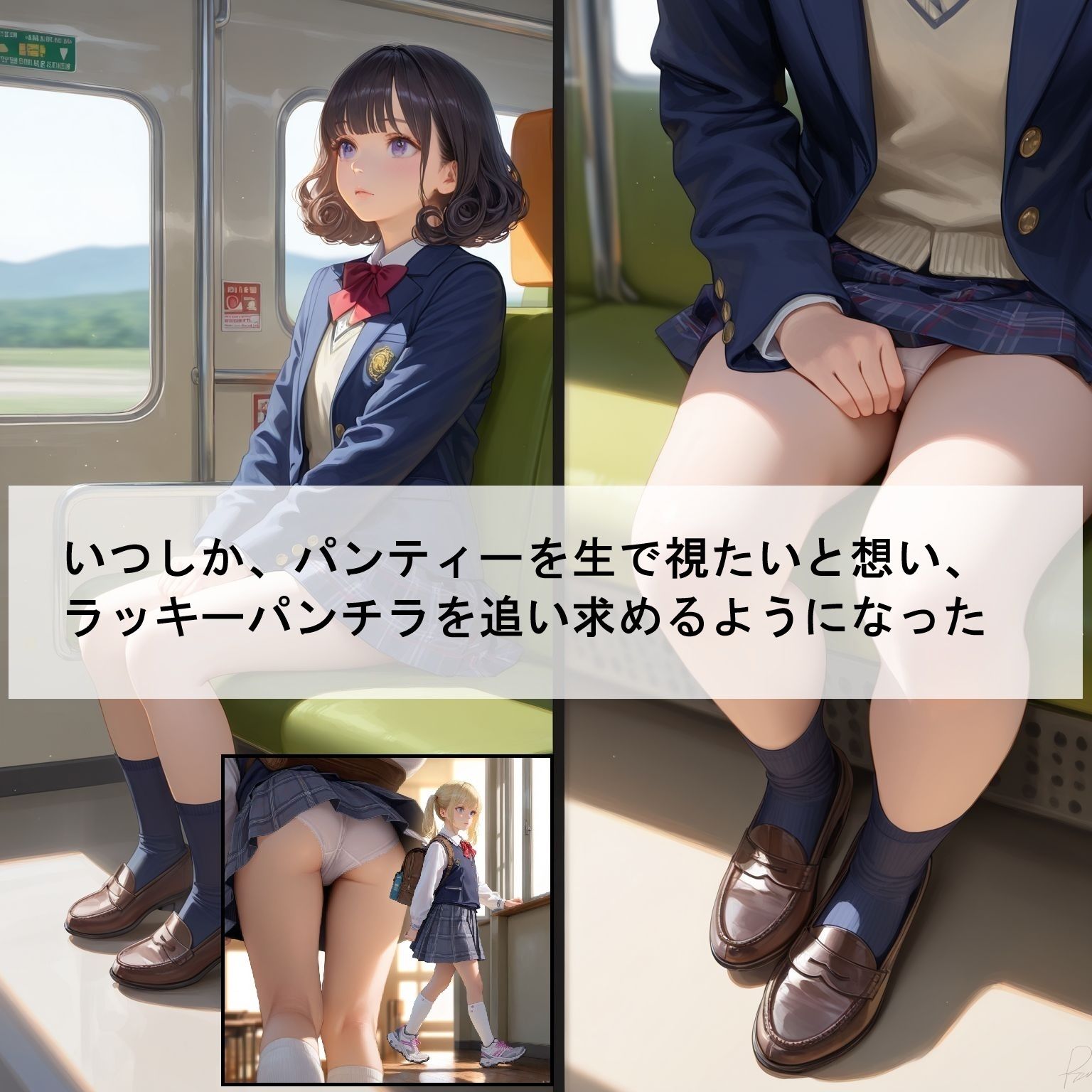 ある日、僕は神の眼を手に入れました。-女子校生のラッキーパンチラを追い求めた男の奇蹟- サンプル画像3