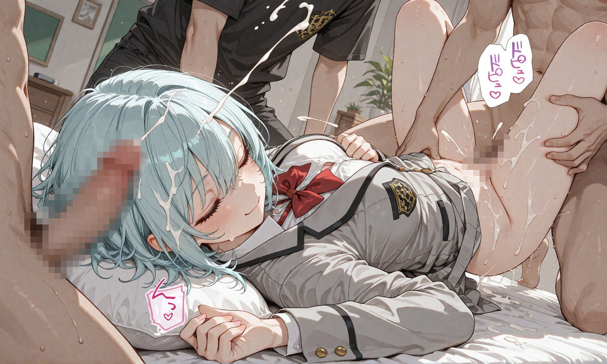 いたずら！一度居眠りすると何故か目が覚めない学園のアイドルを寝ている間に生オナホ化してみた！揉んで、しゃぶらせ、ハメて、ぶっかけて…！ サンプル画像10