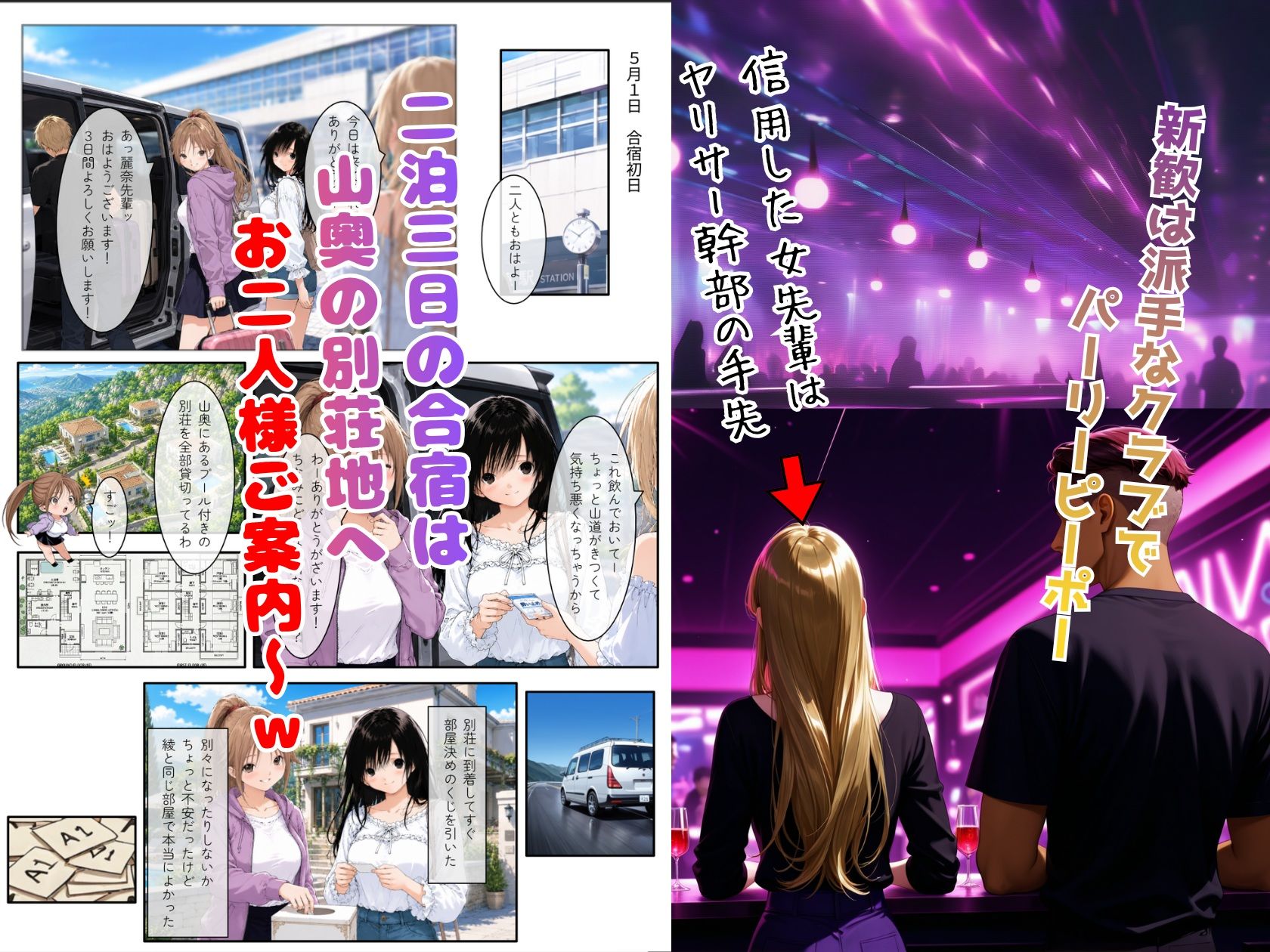 いちご大学物語〜信用した女先輩に騙されて親友と一緒にヤリサー合宿で何度も生ハメされました〜 サンプル画像2