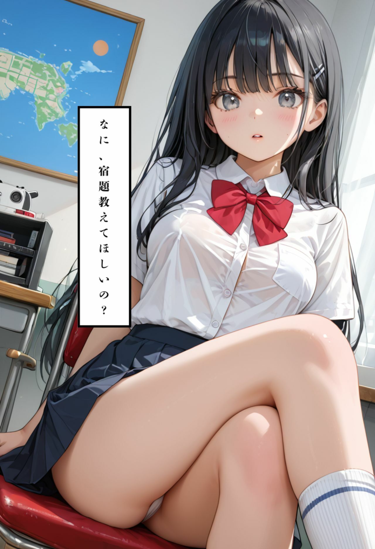 いつも気の強い同級生が家に来た、可愛すぎて我慢できず…… サンプル画像1