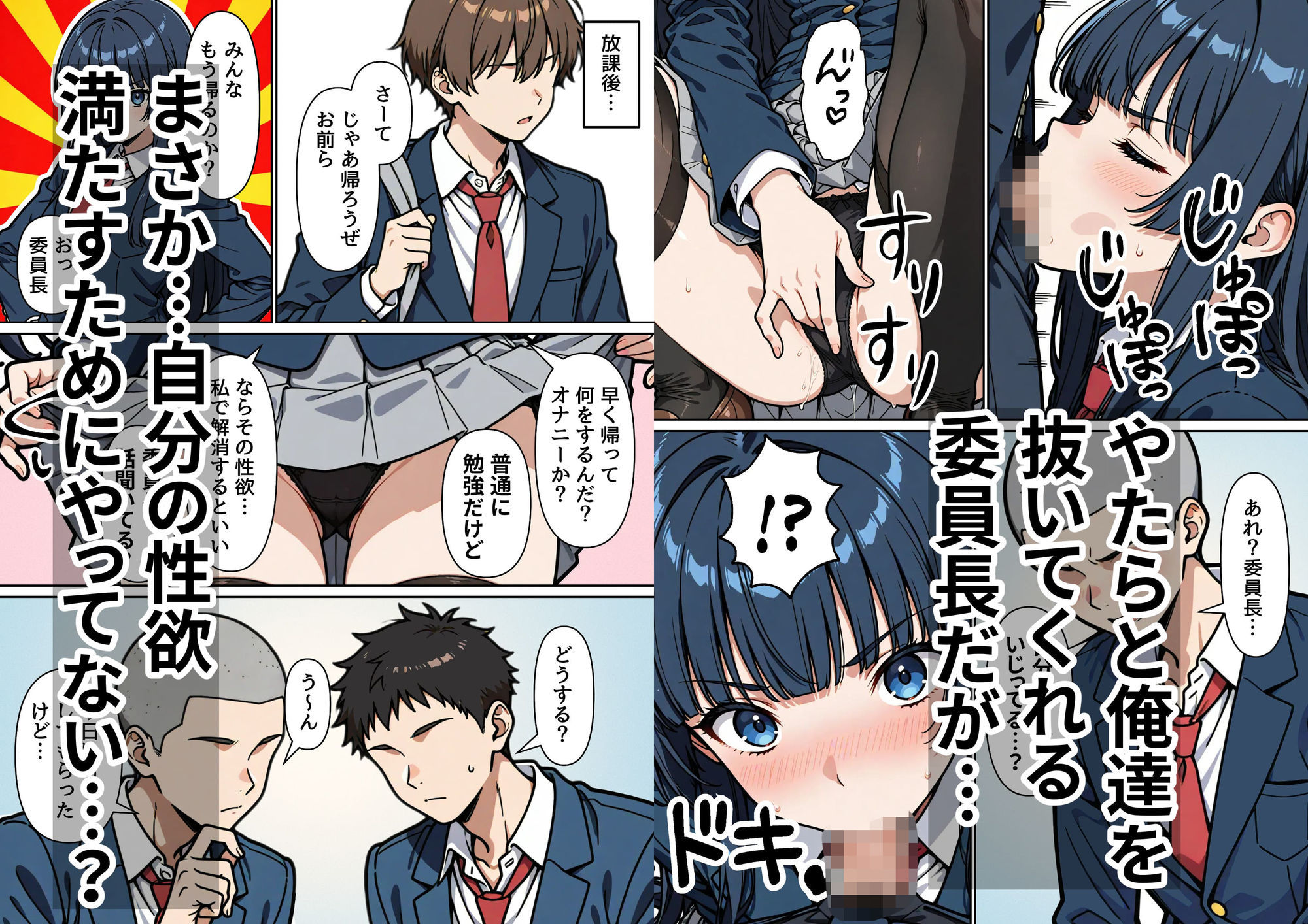 うちのクラスの委員長は誰も頼んでないのに性処理委員をやってる。 サンプル画像4