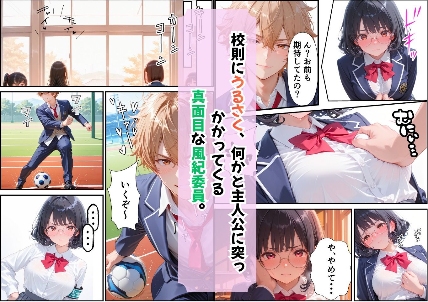 うるさい風紀委員をチャラ男が従順な彼女にするまで サンプル画像1