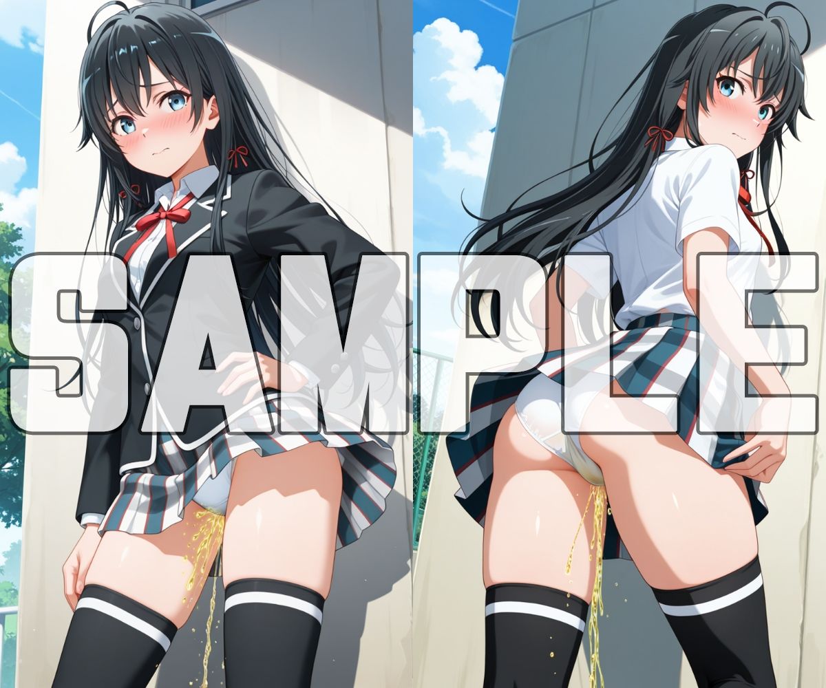 おしっこお漏らしチャレンジ【俺ガ〇ル スクールライフ編】 サンプル画像1