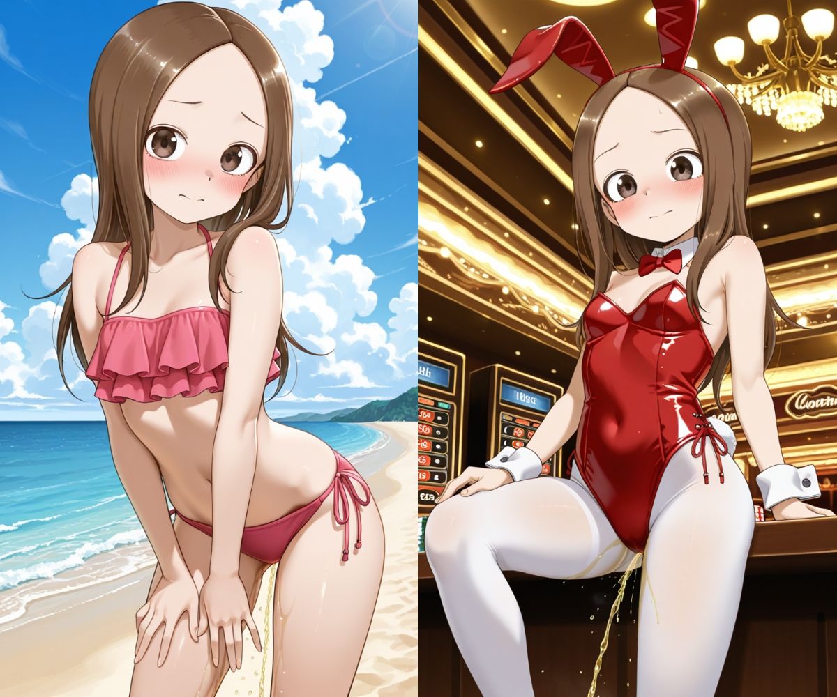 おしっこお漏らしチャレンジ【高〇さん コスプレ編】 サンプル画像6