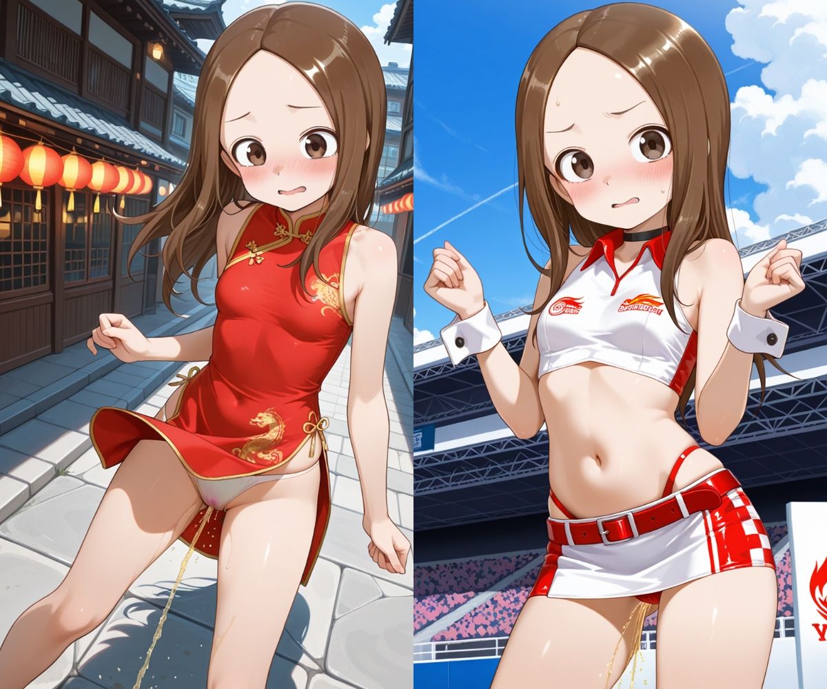 おしっこお漏らしチャレンジ【高〇さん コスプレ編】 サンプル画像7