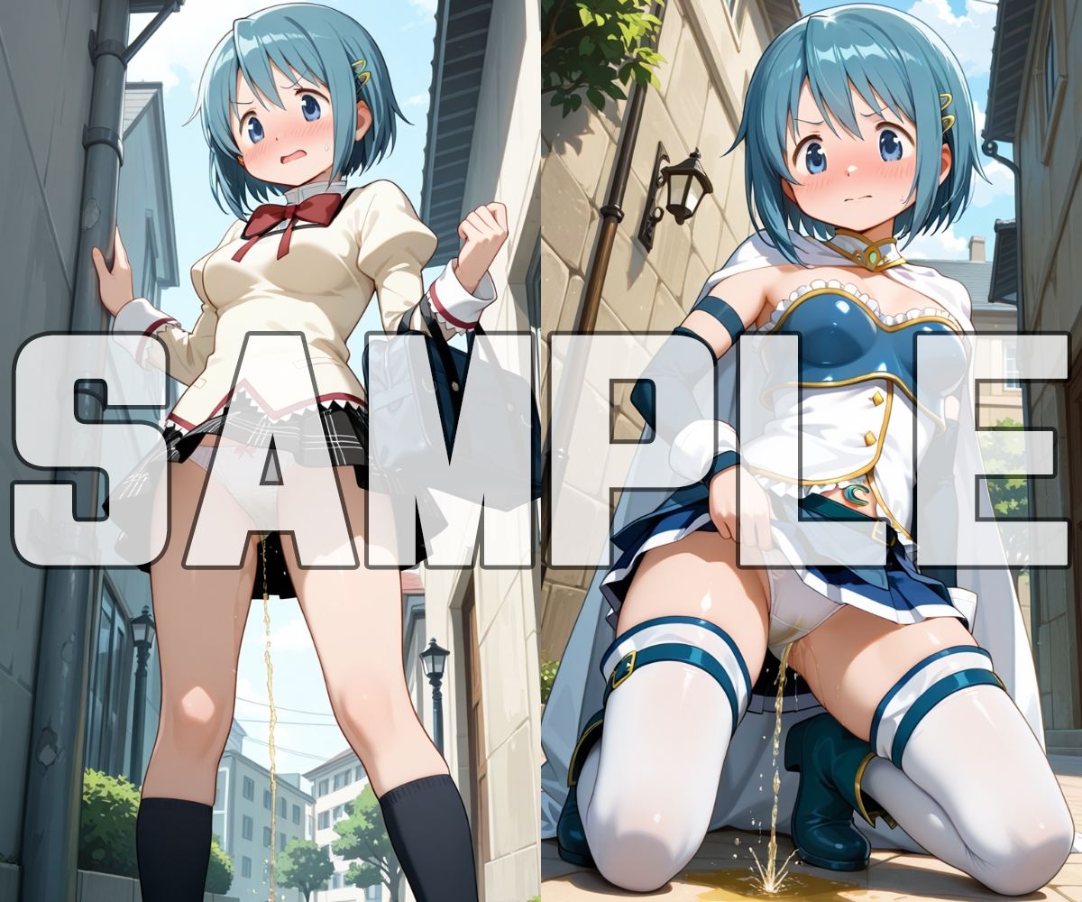 おしっこお漏らしチャレンジ【魔法少女ま〇か☆マ〇カ編】 サンプル画像3