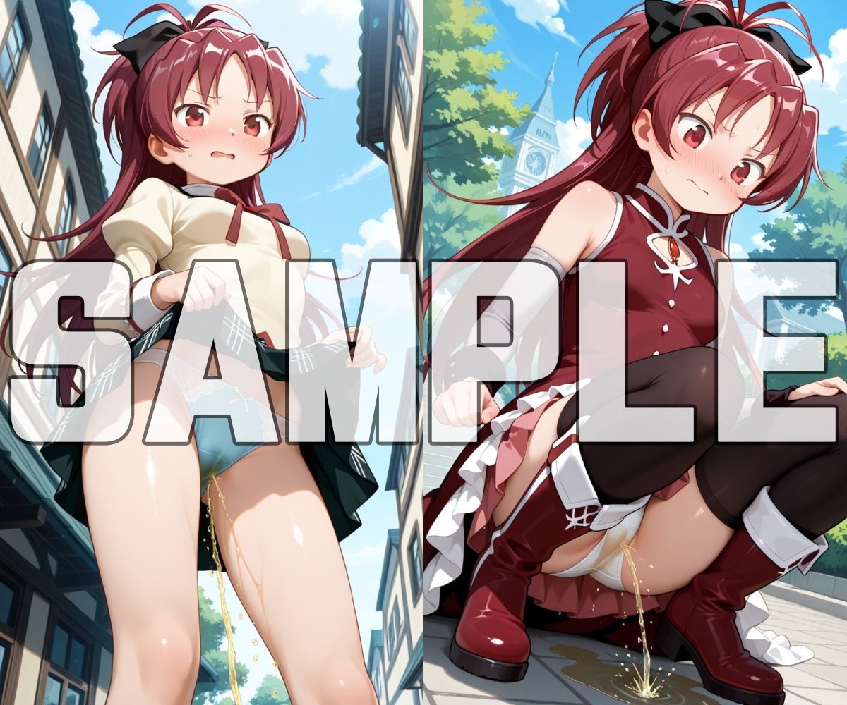 おしっこお漏らしチャレンジ【魔法少女ま〇か☆マ〇カ編】 サンプル画像9