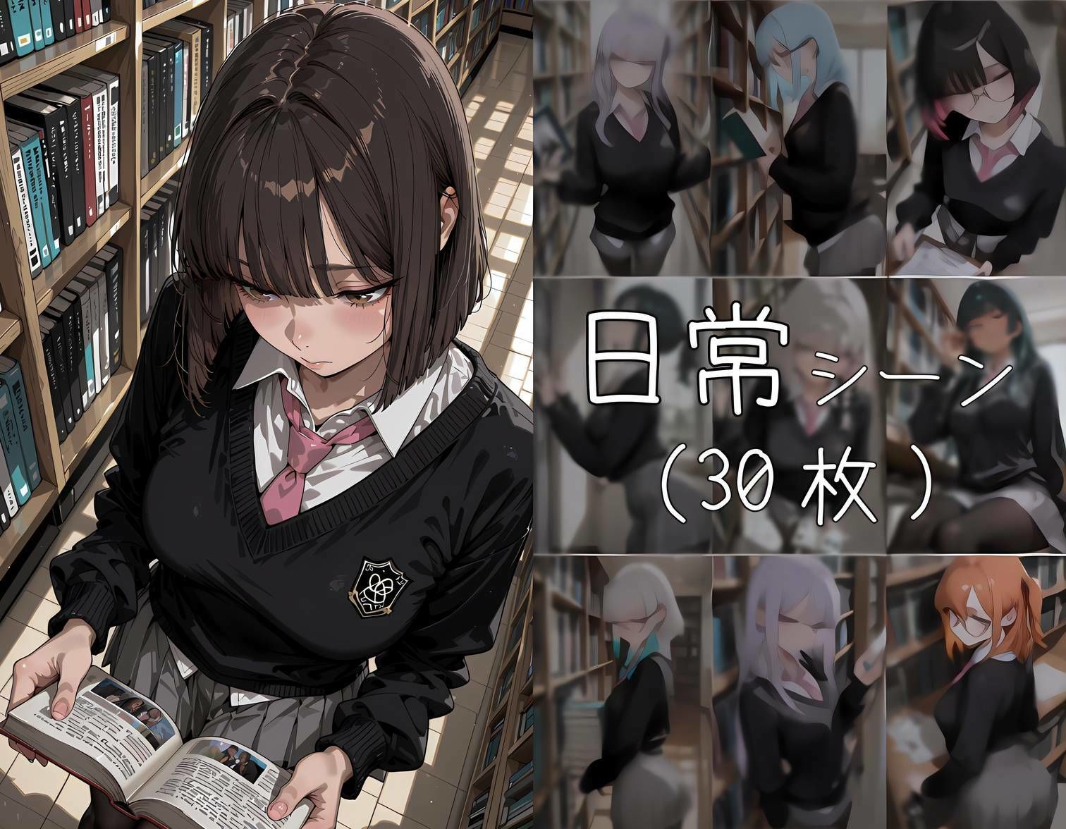 おじさん教員に抱かれる図書委員 サンプル画像3