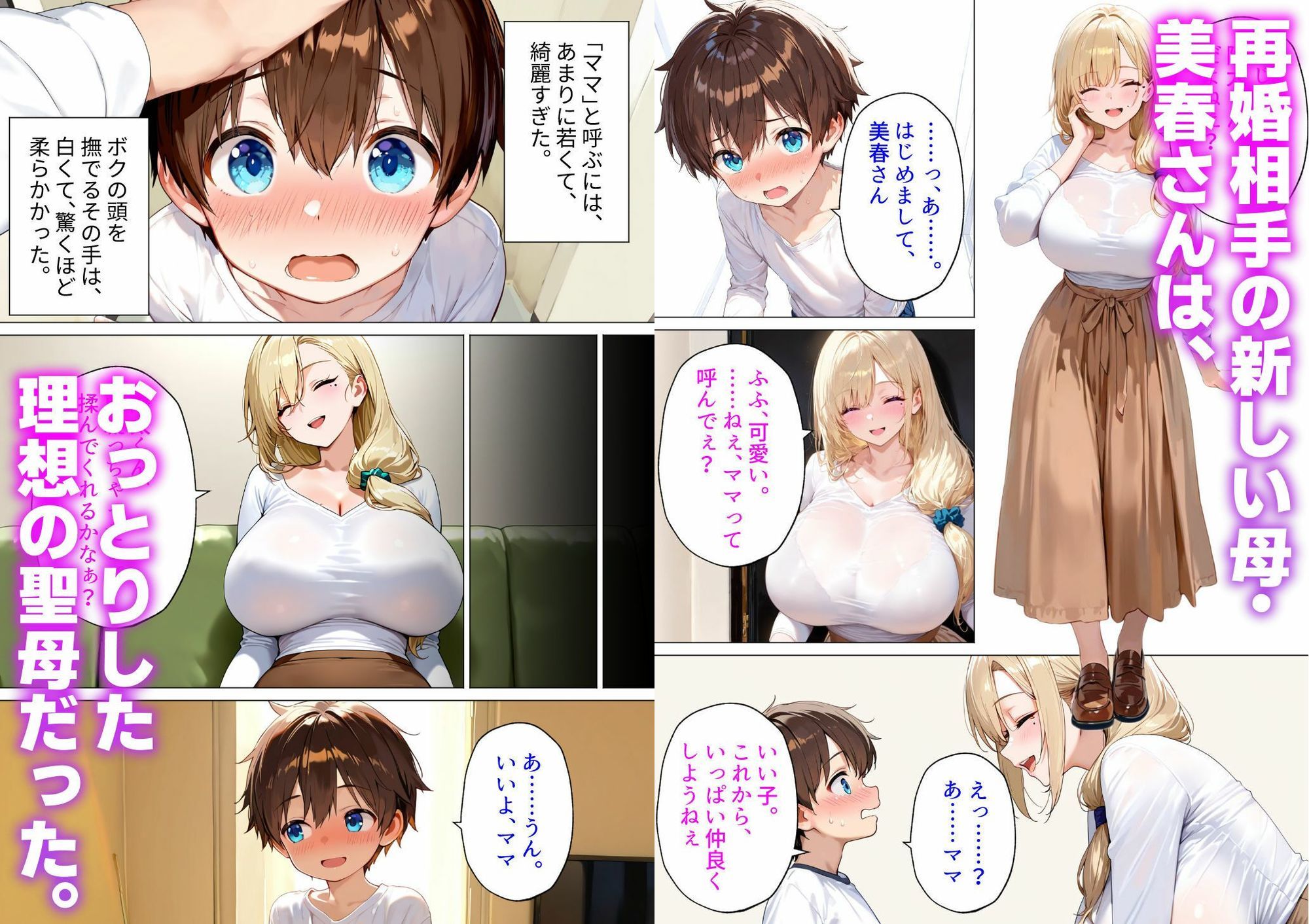 おっとり義母の赤ちゃん作り教育〜パパには内緒でボクを種馬にするギャルママの歪んだ愛〜 サンプル画像1