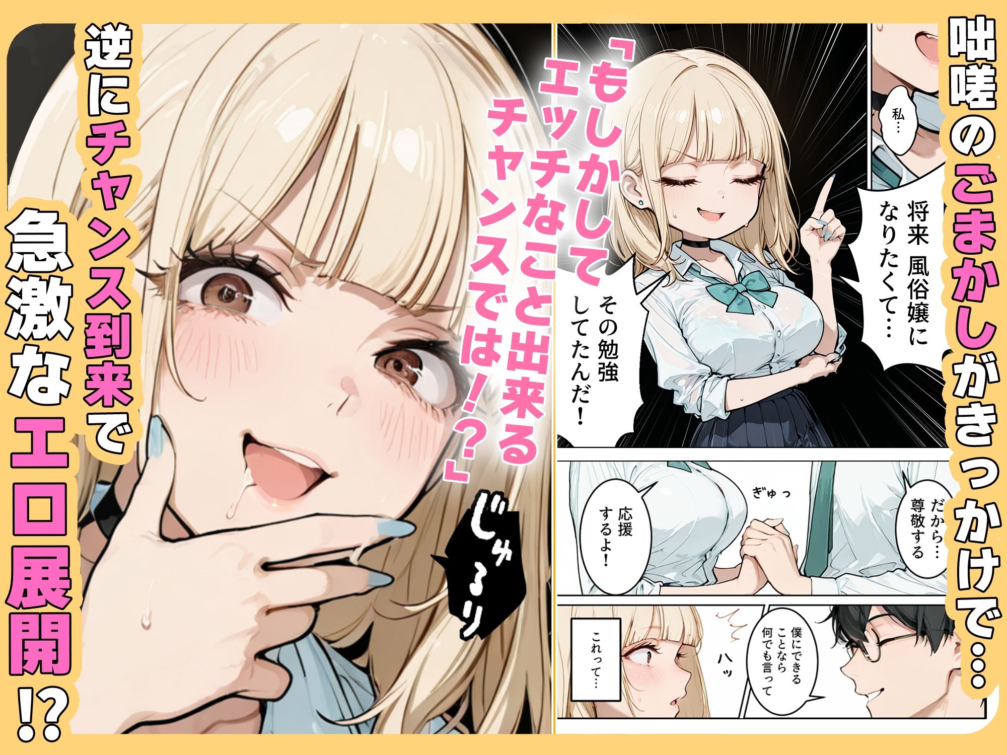 おバカギャルと勘違い風俗プレイでドキドキいちゃラブH サンプル画像3