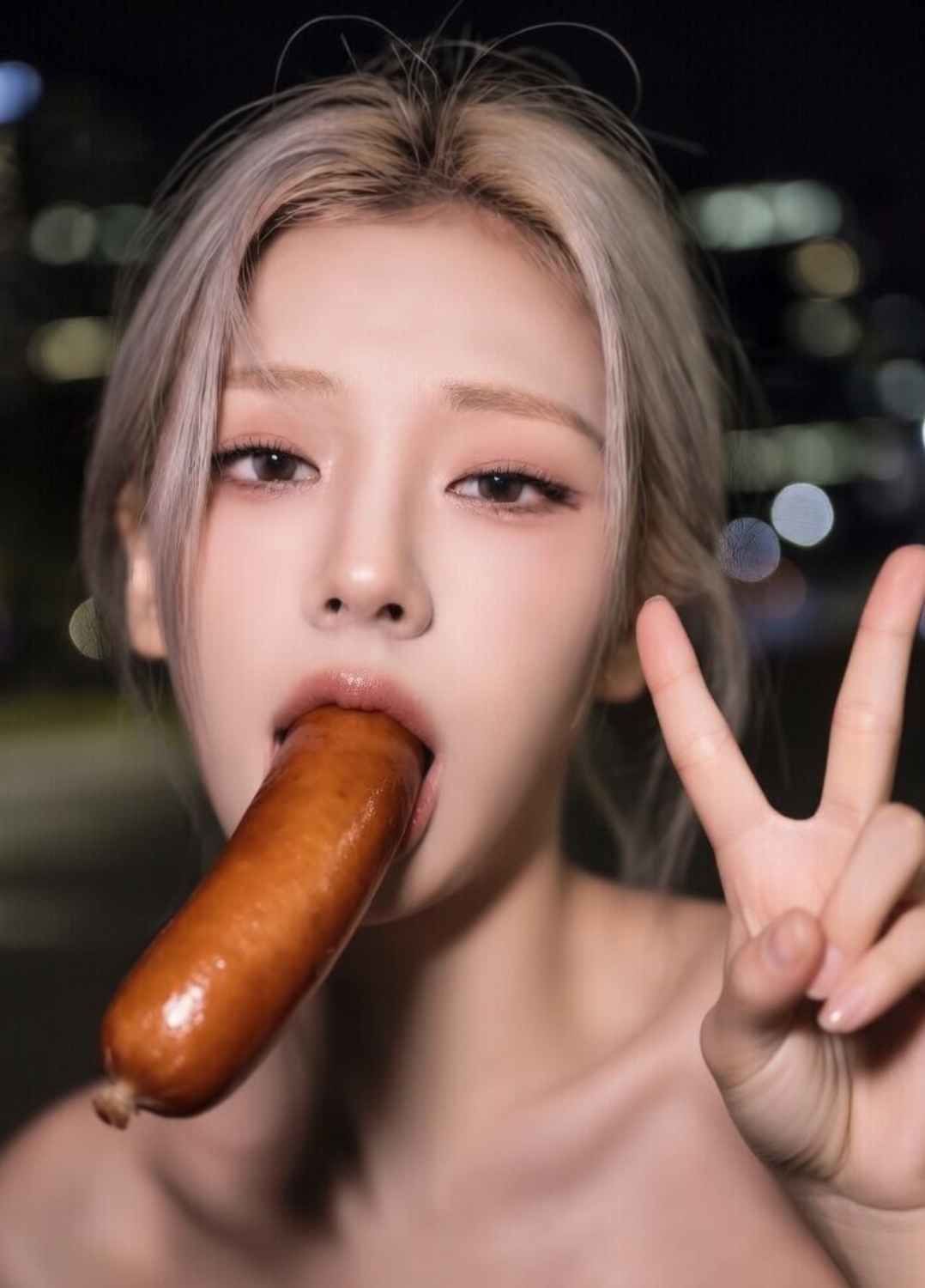 お下品ピース写真集  〜ずっと見ていたいあへ顔ダブルピース〜 サンプル画像10