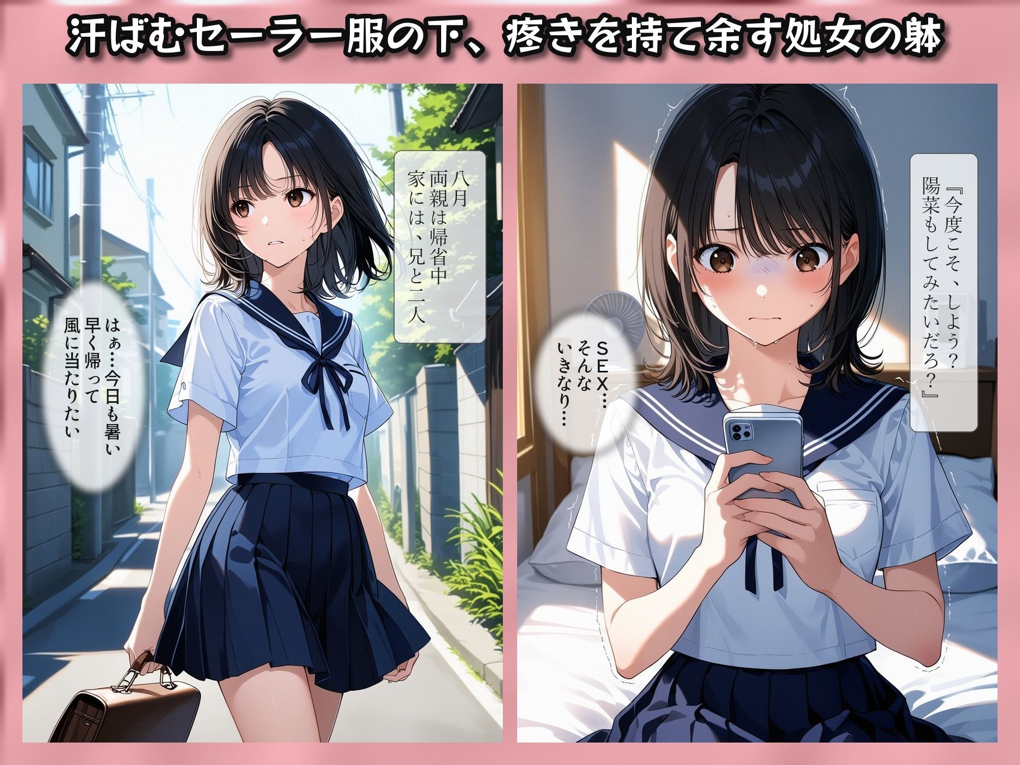 お兄ちゃんが教えてくれた  〜彼氏に求められ困った処女の妹「兄と妹の秘密の練習」〜 サンプル画像2