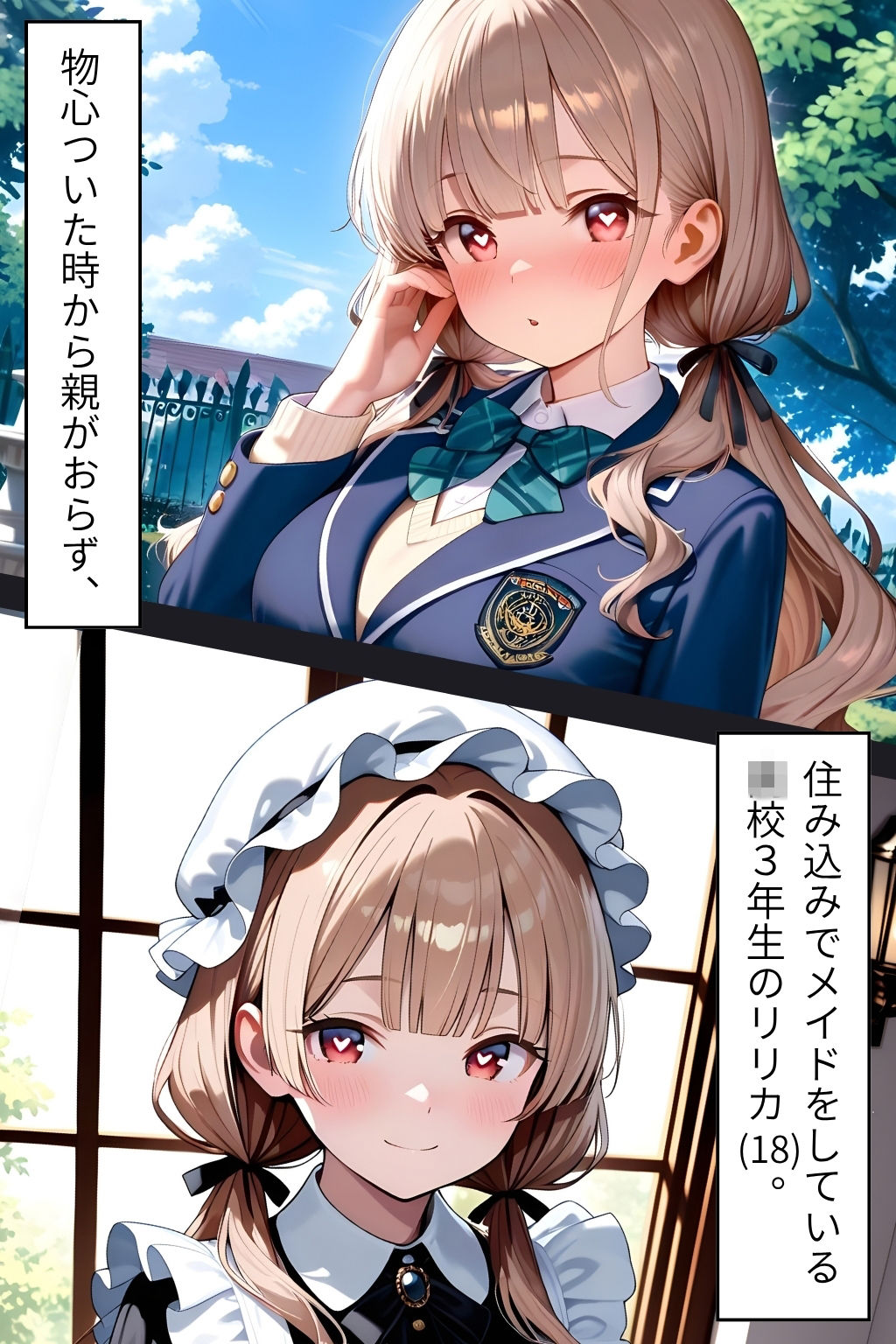 お化け屋敷の住み込みメイド 〜 ご主人様の命令は絶対（はーと）どんどんエッチにされちゃう開発日記（前編） 〜 サンプル画像1