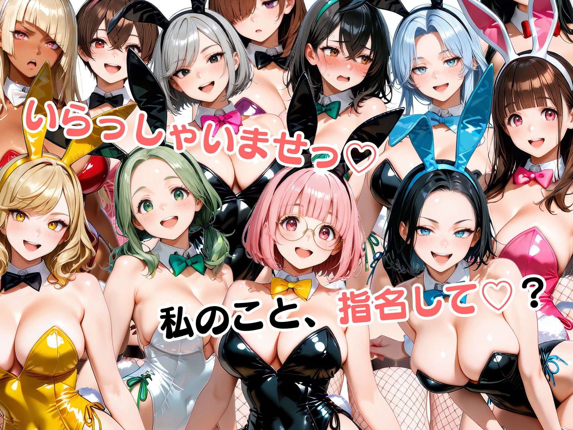 お店で即ヤレる12人の爆乳バニーガール サンプル画像10