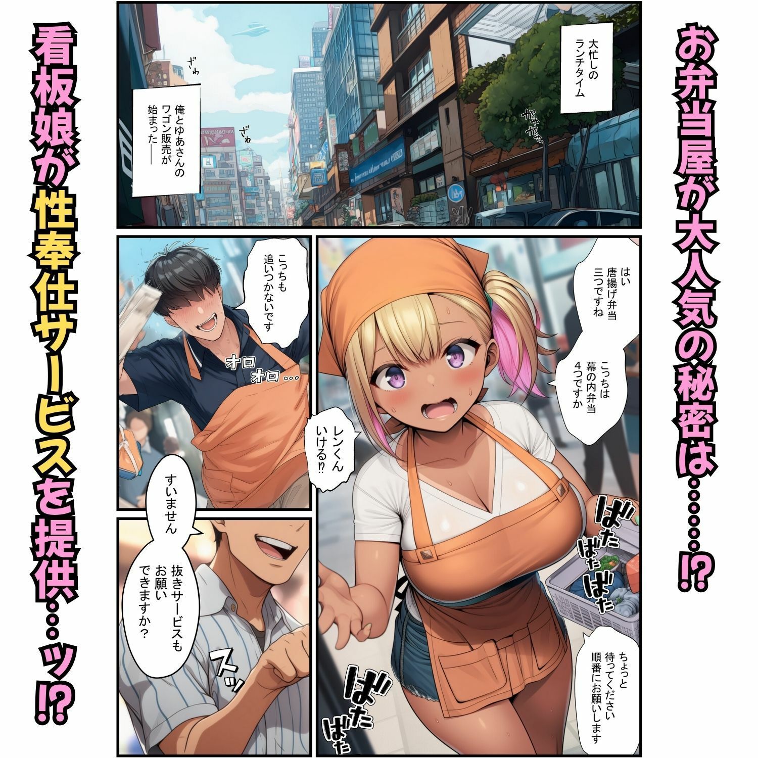 お弁当屋の看板娘が生ハメ奉仕！配達先で寝取られ肉便器堕ち サンプル画像3