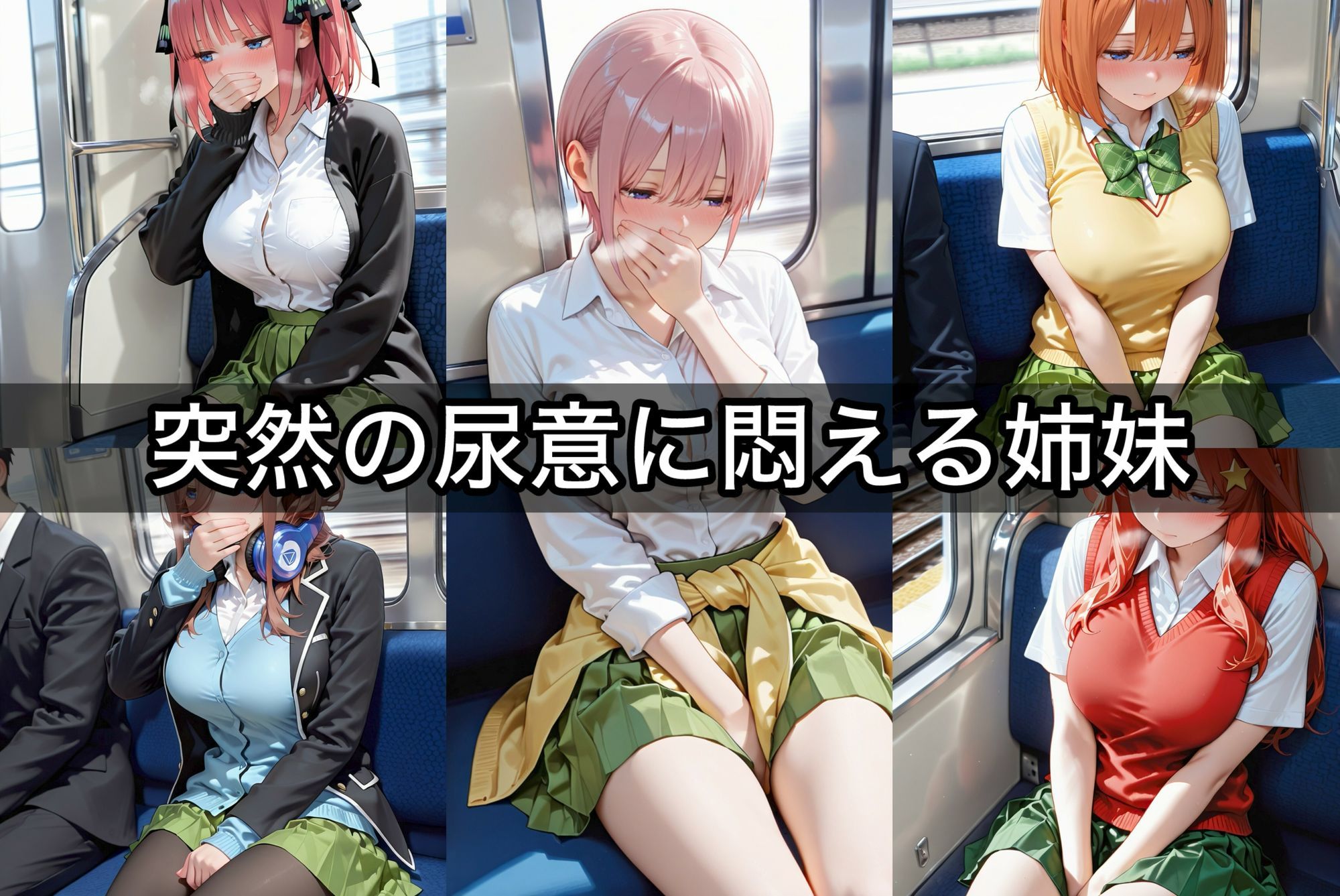 お漏らししちゃっただけなのに  五人姉妹総集編 サンプル画像1