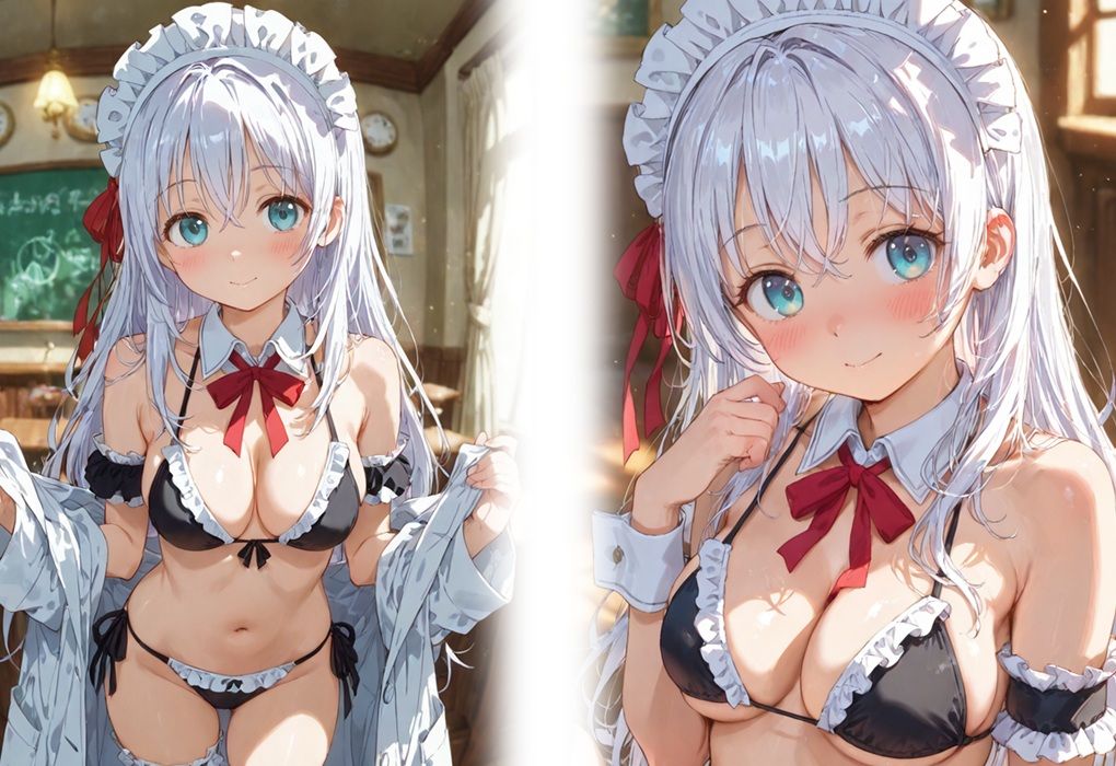 お胸がたわわな激カワメイドとイチャらぶドロドロ連続中出しエッチ サンプル画像1