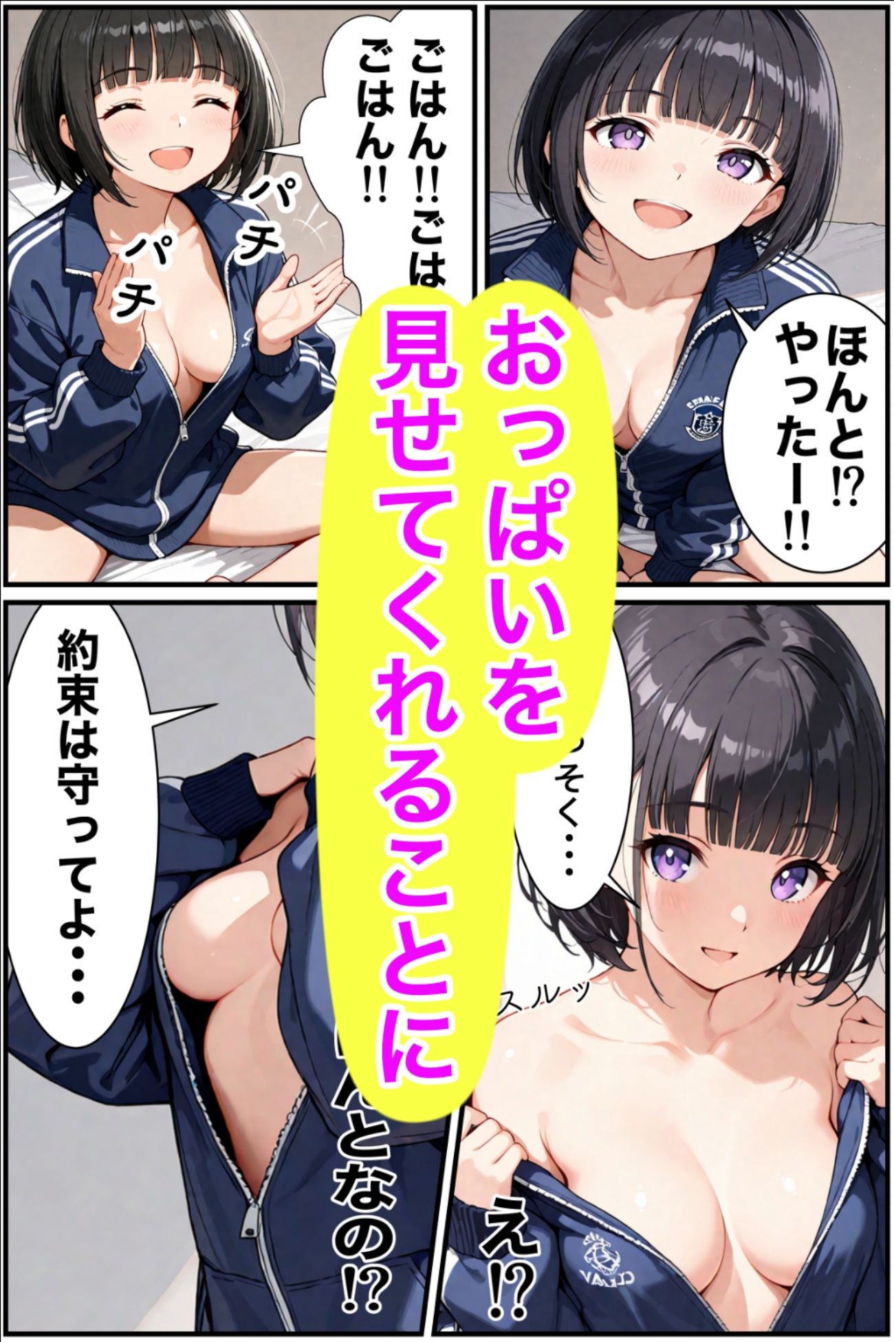 お金が無い隣人のお姉さんにご飯を作るためセックスすることに・・・ サンプル画像4